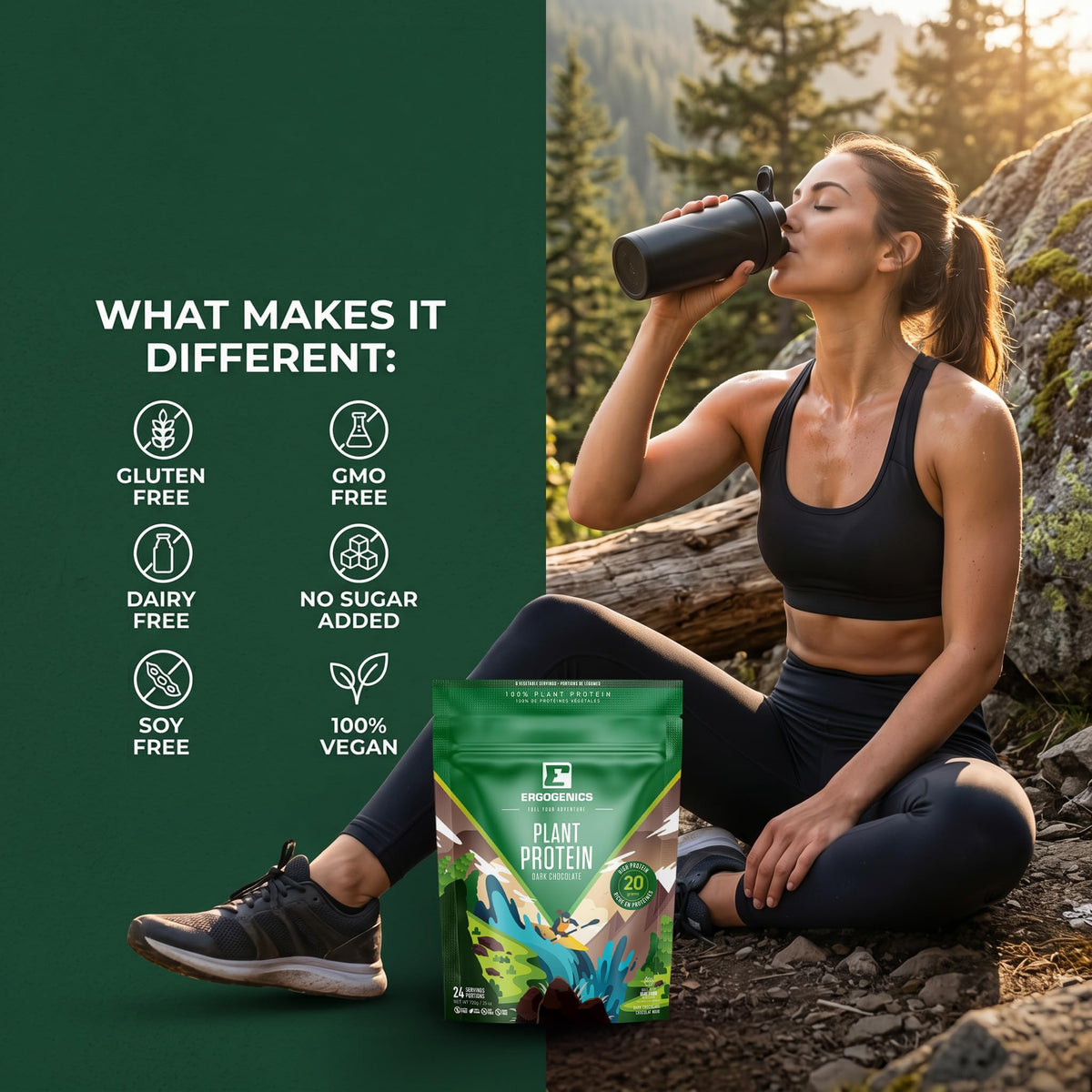 Ergogenics Nutrition Plant Protein +Greens