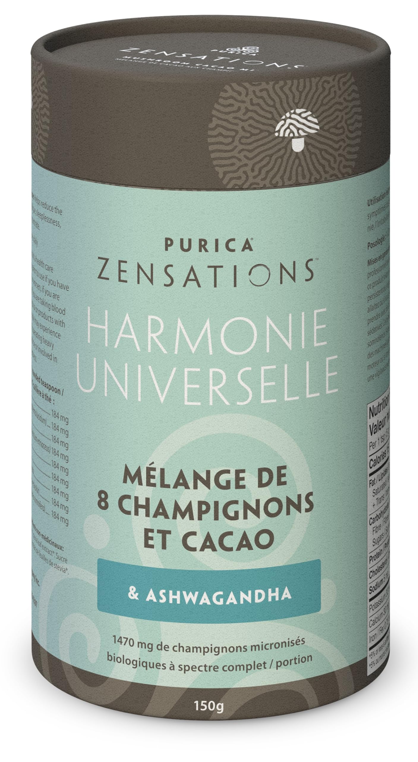 PURICA - Boisson cacao au champignon Reishi rouge Zensations - 150 g