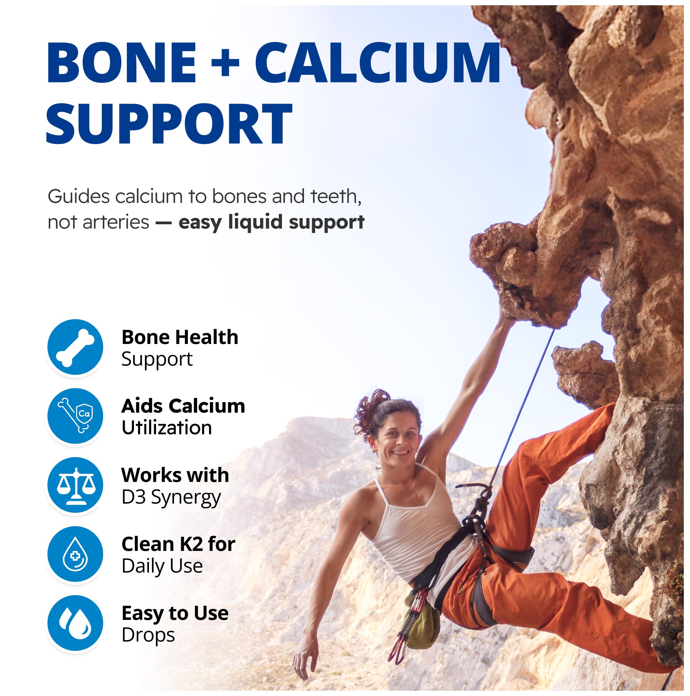CanPrev K2 Gouttes, 15 ml, 300 portions, 30 mcg de vitamine K2 MK-7 liquide, soutient la solidité des os et la santé cardiovasculaire, végétalien, formule non aromatisée avec de l'huile MCT pour une utilisation et une absorption optimales du calcium