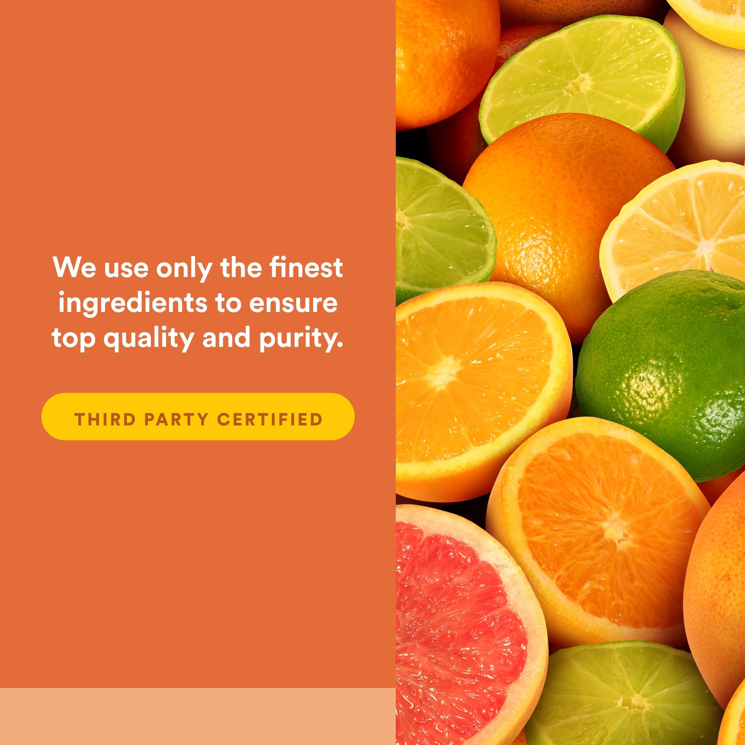 Total Body Collagen - Antiaging, Hydrated Skin, Muscle & Joint Recovery. 100% Complete Amino Acids with Hyaluronic Acid, Glutamine, and Biotin. Orange, 500g