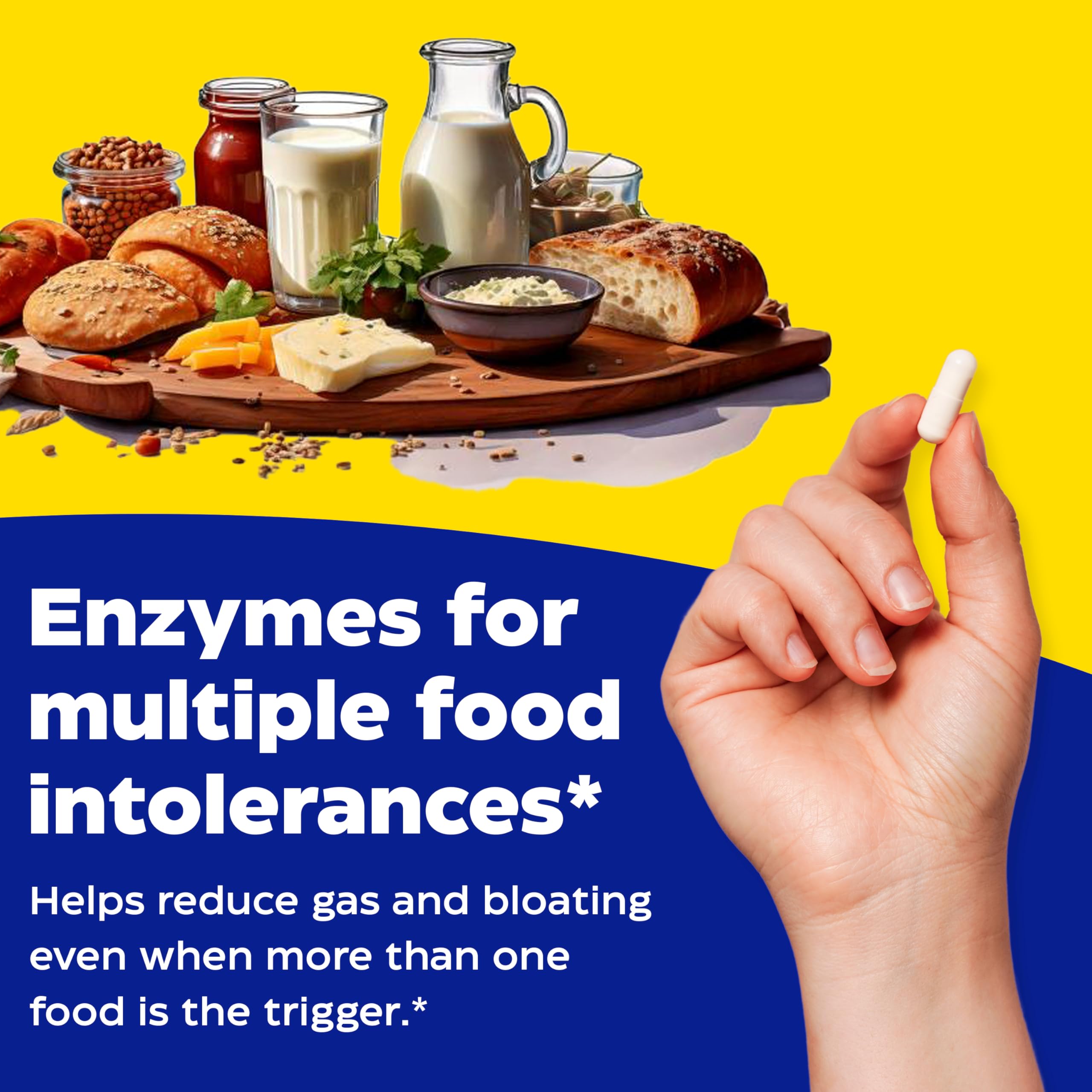 Enzymedica - Digest Spectrum - Broad-Spectrum Digestive Enzyme Supplement for Comfortable Mealtime Experience, Helps with Food Sensitivity Support, Dairy, Gluten-Free