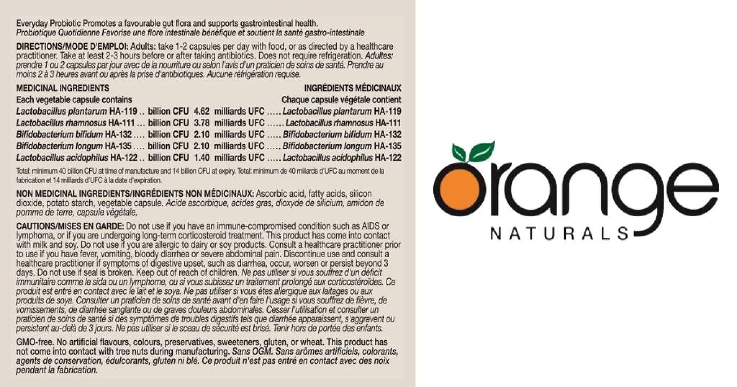 Orange Naturals - Probiotic Supplement