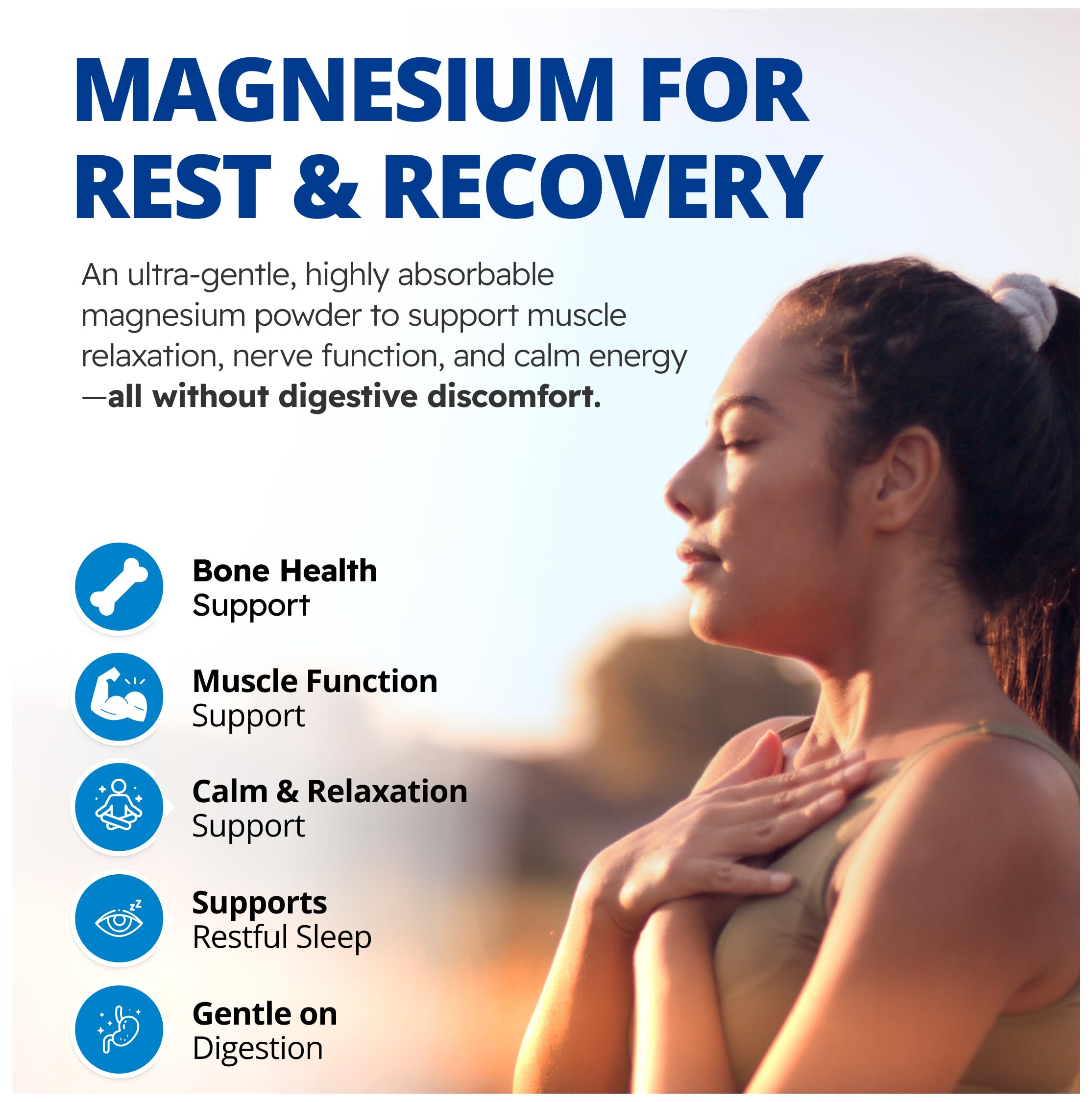 CanPrev Bisglycinate de magnésium Ultra doux 240g Poudre 48 portions - 400mg de magnésium élémentaire pur par cuillère - Complexe chélaté - Santé musculaire, calme, relaxation, santé des os et soulagement des crampes