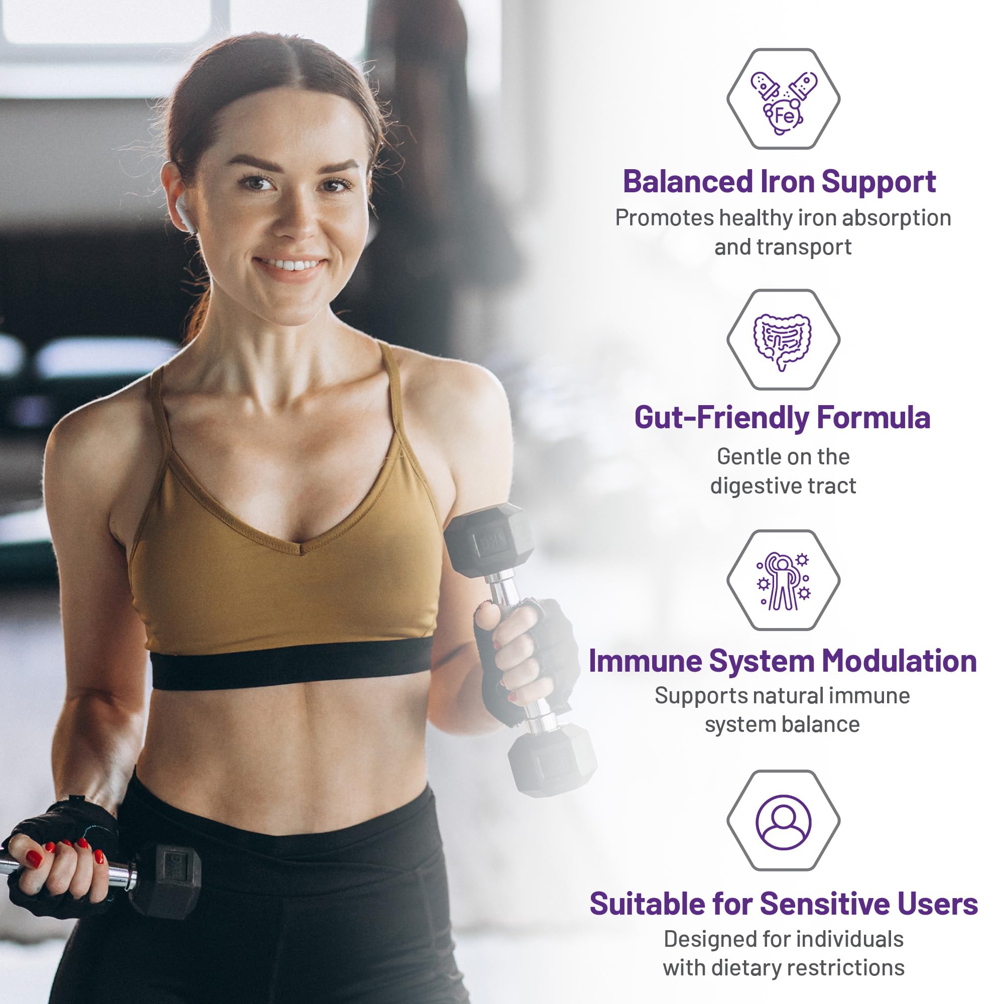 AOR Lactoferrin 250mg, 60 Capsules 60-Day Supply - Supports Balanced Iron Levels & Antioxidant Properties - Non-GMO Vegetarian Formula for Energy, Vitality & Strong Bones, Promotes Iron Utilization