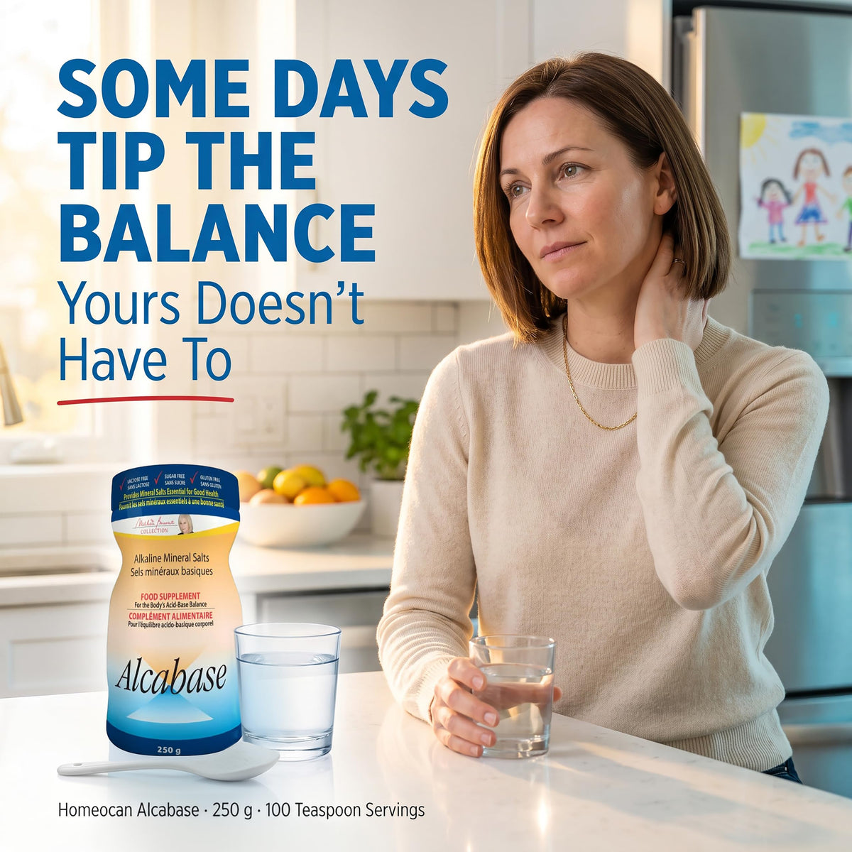 Homeocan Alcabase Alkaline Mineral Salts Powder 250g 100 Servings, Supports pH Balance & Vitality with Calcium, Magnesium & Potassium, Promotes Energy & Active Living, Clean & Easy-to-Mix, No PH Paper