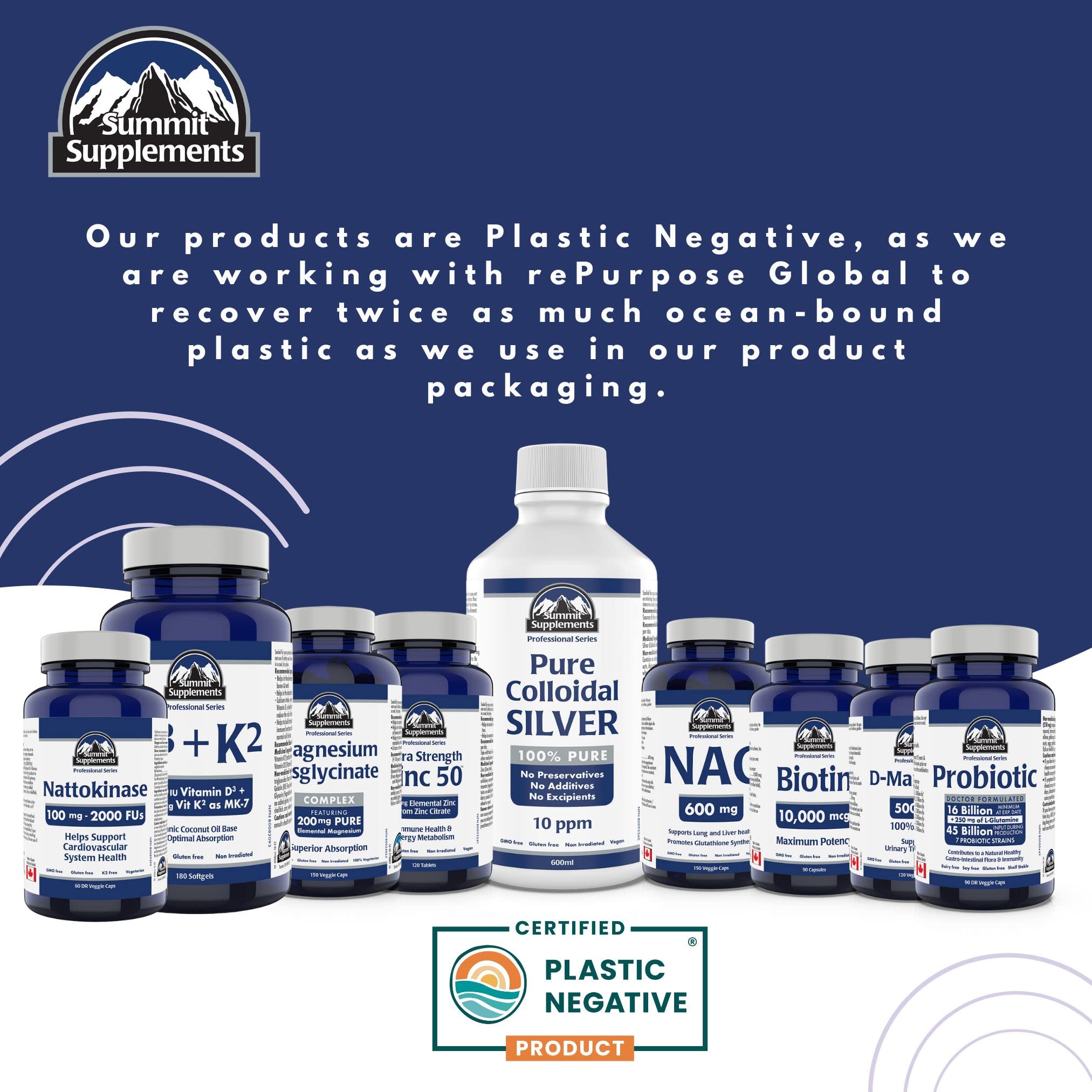 Proudly Canadian & Plastic Negative - Chelated Zinc Citrate 50mg 120 Vegan Tablets 120-Day Supply - Healthy Skin, Enhanced Sleep and Immune Support - 3rd Party Tested - Formulated & Made in Canada