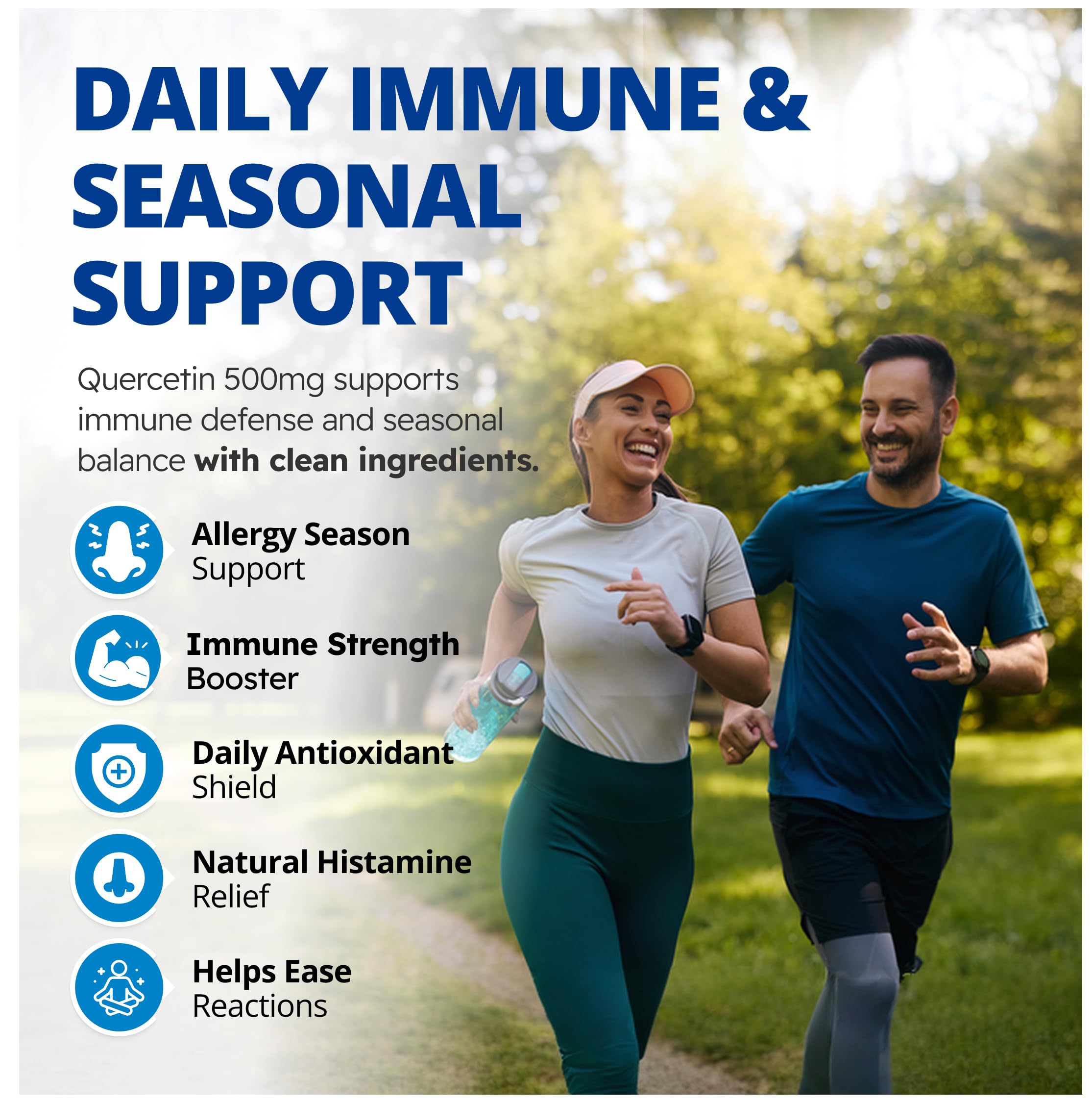 CanPrev Quercetin Supplement, 120 V-Caps 120-Day Supply - Vegan & Non-GMO - 500mg of Pure Quercetin - Promotes Healthy Circulation & Comfort During Seasonal Changes - Rich in Antioxidant Properties