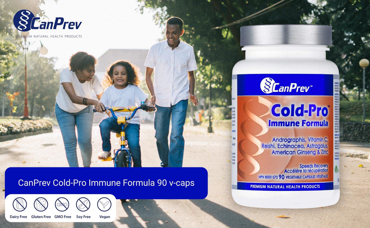 CanPrev Cold-Pro Immune Support, Vitamin C, Reishi Mushroom, 90 Capsules