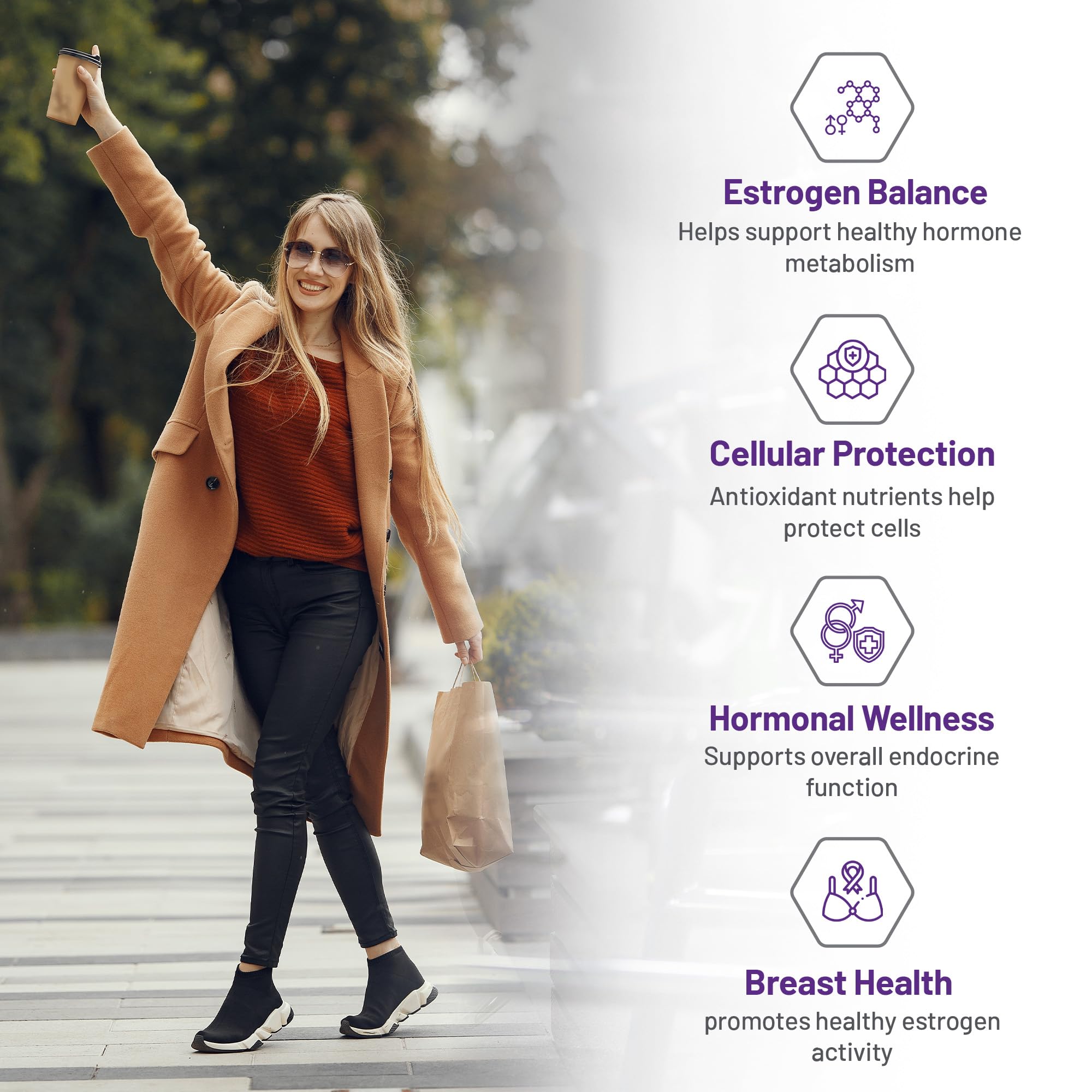 AOR Estro Adapt 60 gélules – Approvisionnement de 30 jours – Complément d'équilibre hormonal avec DIM, D-glucarate de calcium et choline, soutient la fonction hépatique, végétalien, sans OGM et sans gluten – Équilibre d'œstrogènes pour les femmes