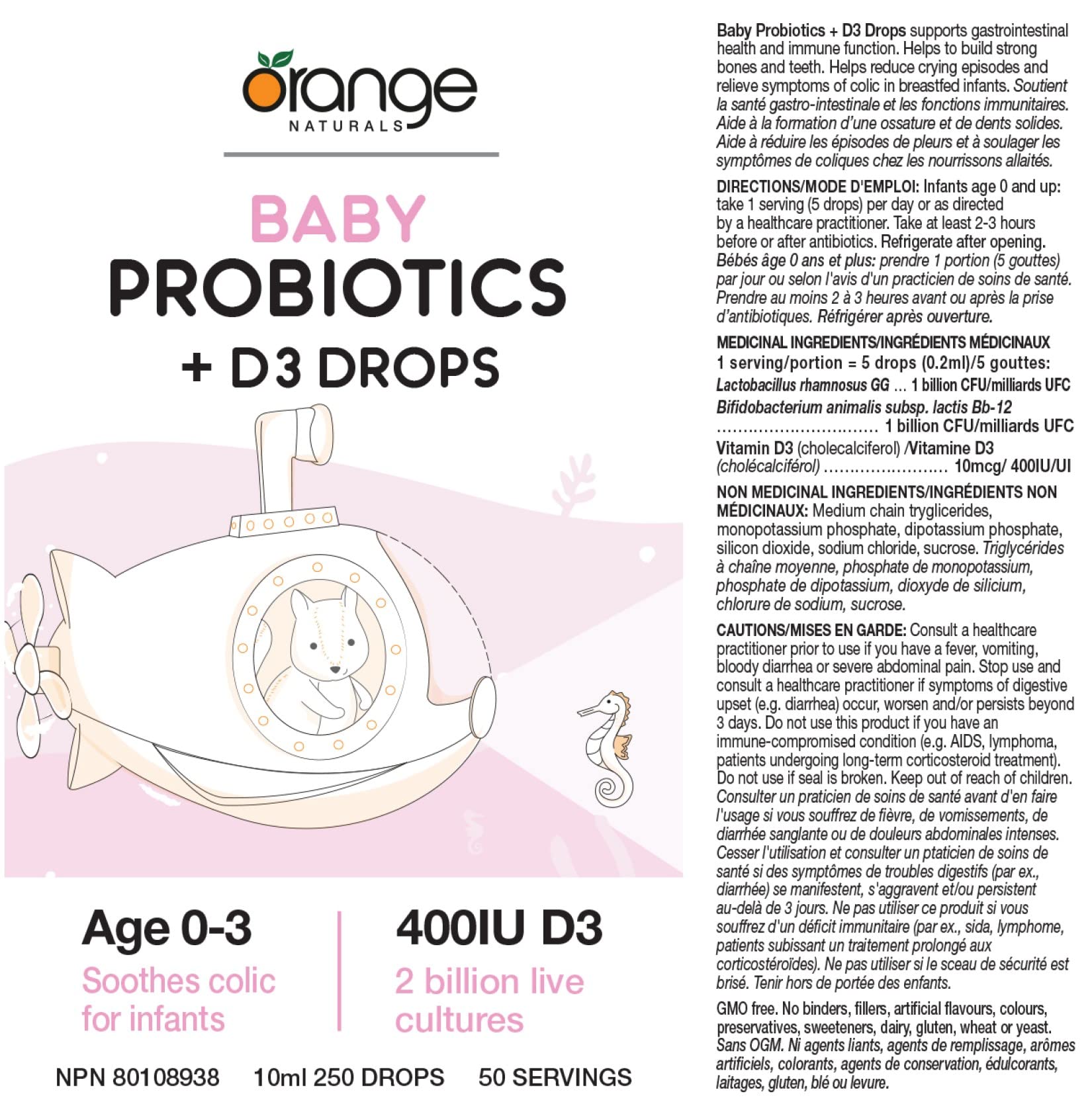 Orange Naturals - Probiotiques pour enfants