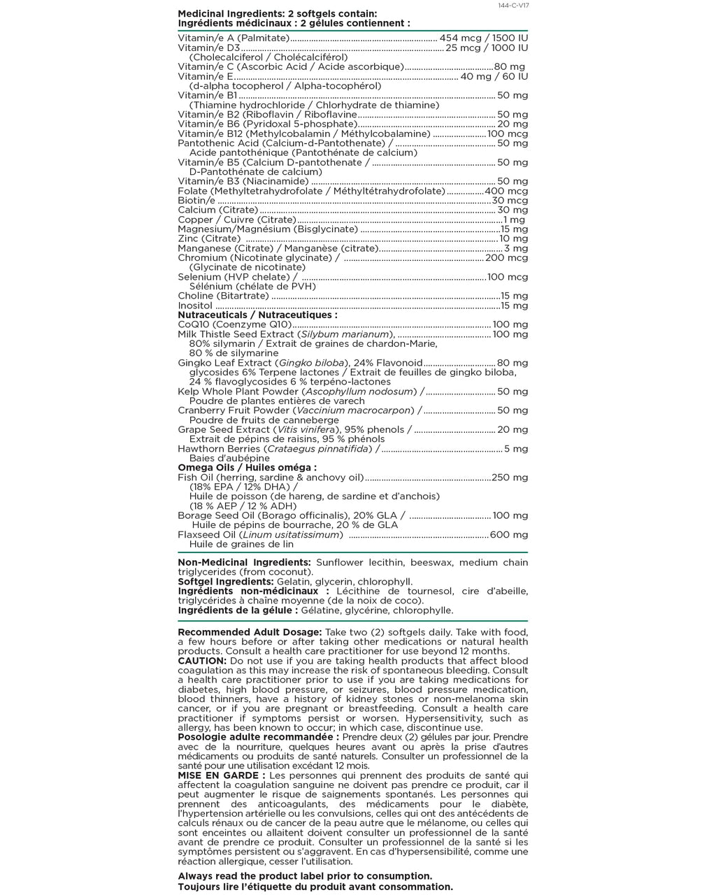 Platinum Naturals - Super Easymulti 45+ for Women | Anti-aging | 100mg CoQ10