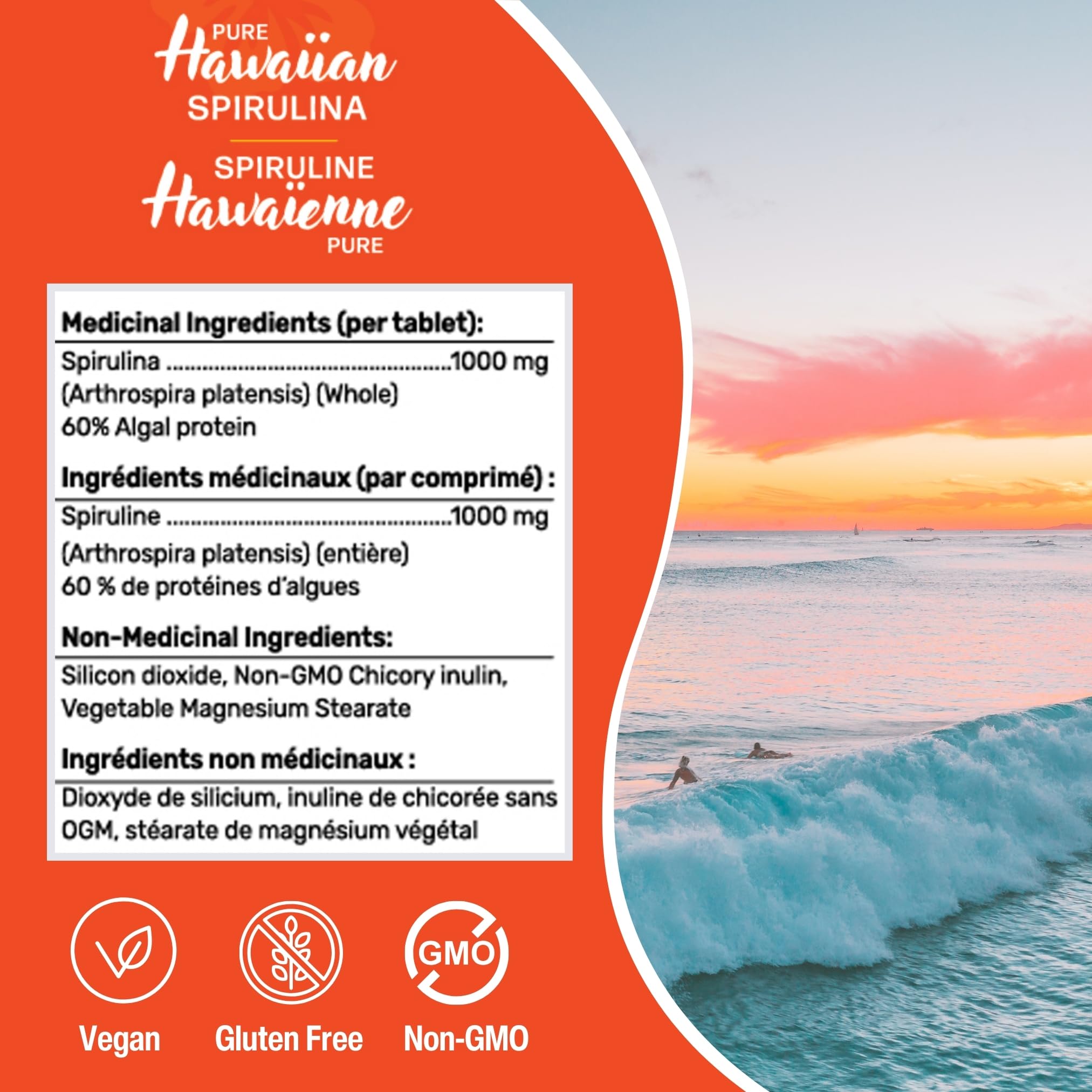 Gandalf Pure Hawaiian Spirulina 1000mg
