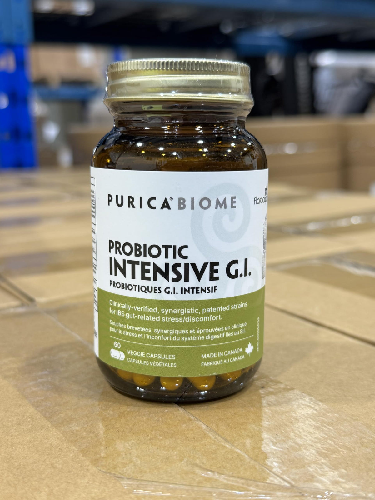 PURICA Floradapt GI Daily Probiotic Capsules, 3 Billion CFU, 60 Day Supply