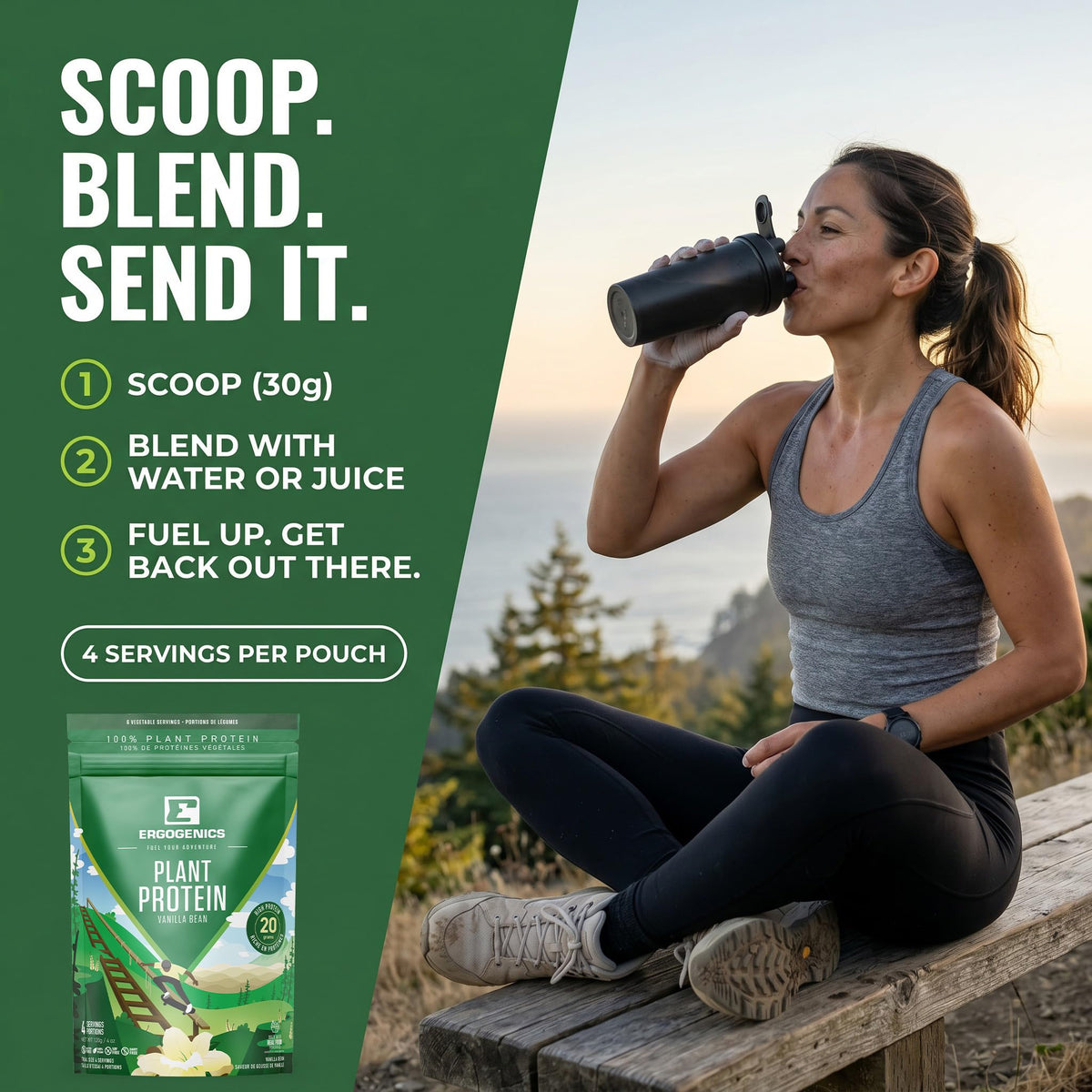 Ergogenics Nutrition Plant Protein +Greens