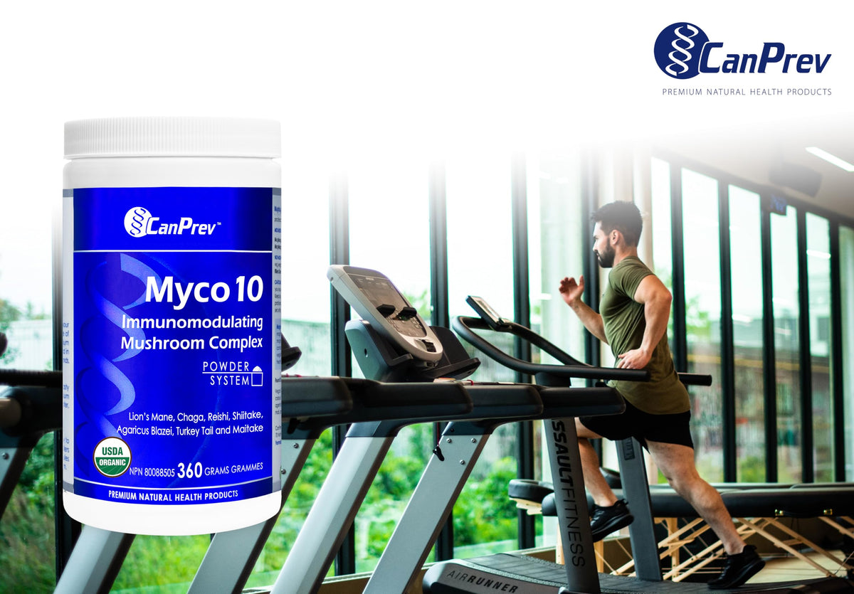 CanPrev Myco10 Organic 7 Mushroom Powder, Lion's Mane, 360g, 100 Day Supply