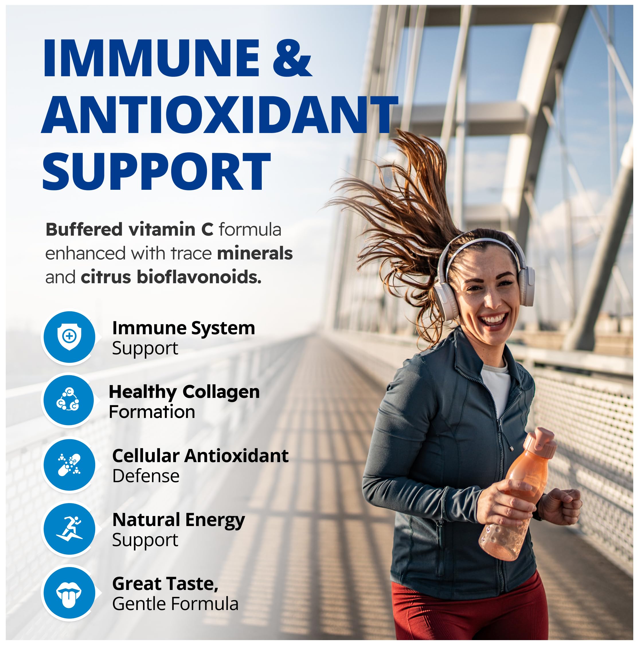 CanPrev Synergy C, Vitamin C Complex, 90 V-Caps 45-Day Supply - Buffered Mineral Ascorbates, Sea Buckthorn, Citrus Bioflavonoids & Zinc Citrate - Supports Antioxidant - Vegan, Non-GMO and Gluten-Free