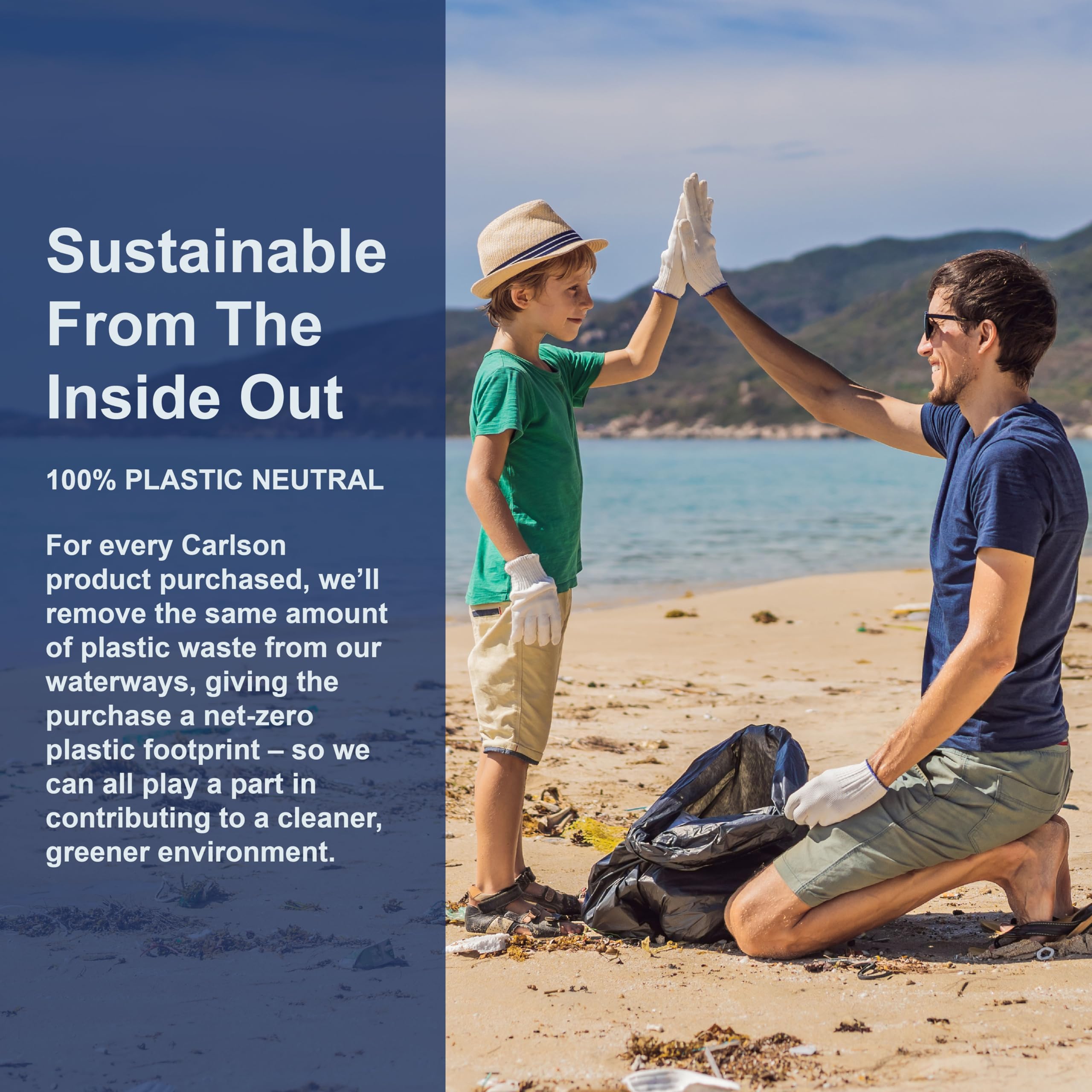 Carlson - Perles Super Oméga-3, 1200 mg d'acides gras Oméga-3 avec EPA et DHA, Complément d'huile de poisson norvégien sauvage, Capsules d'huile de poisson issues de sources durables, Compléments Oméga 3