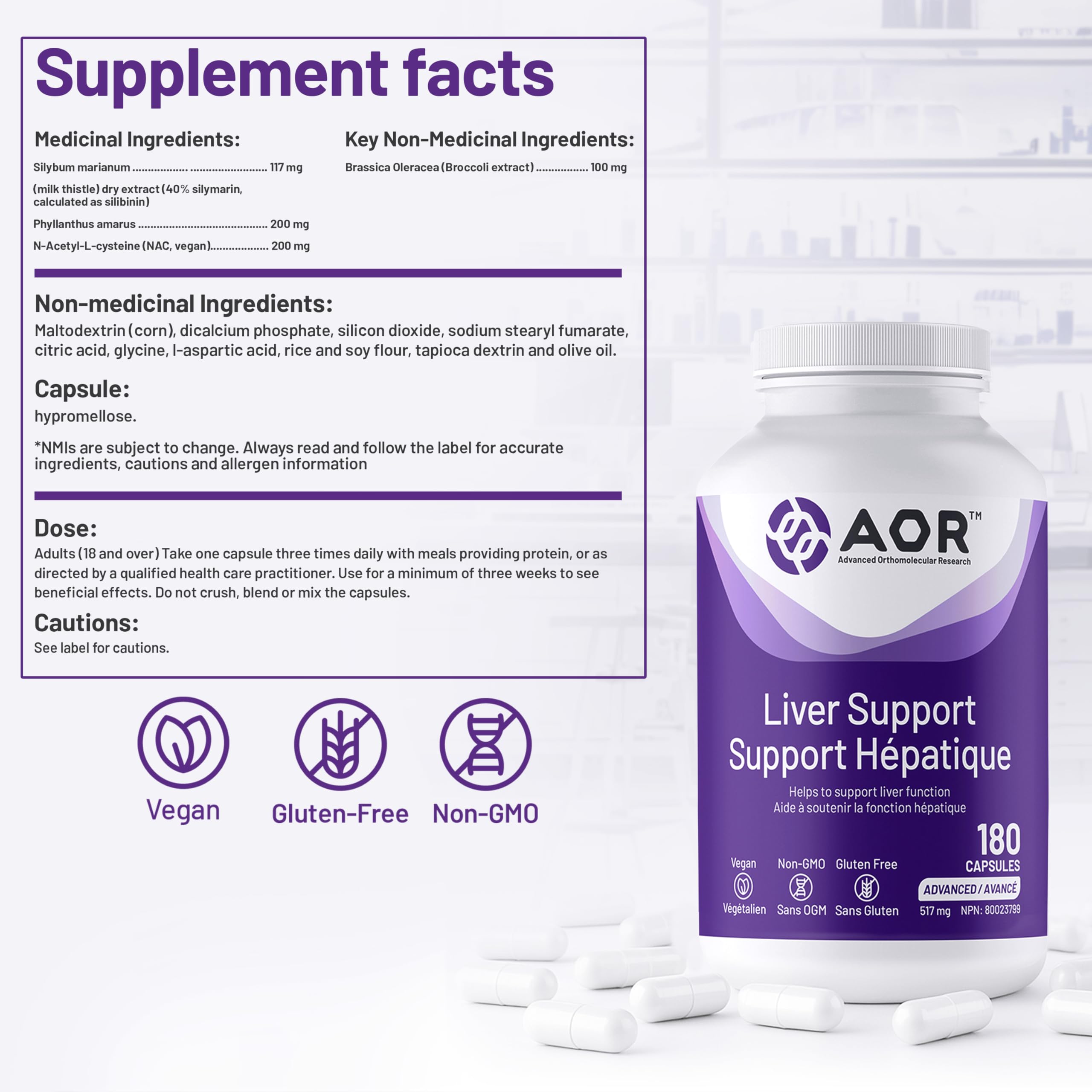 AOR Soutien hépatique 517mg