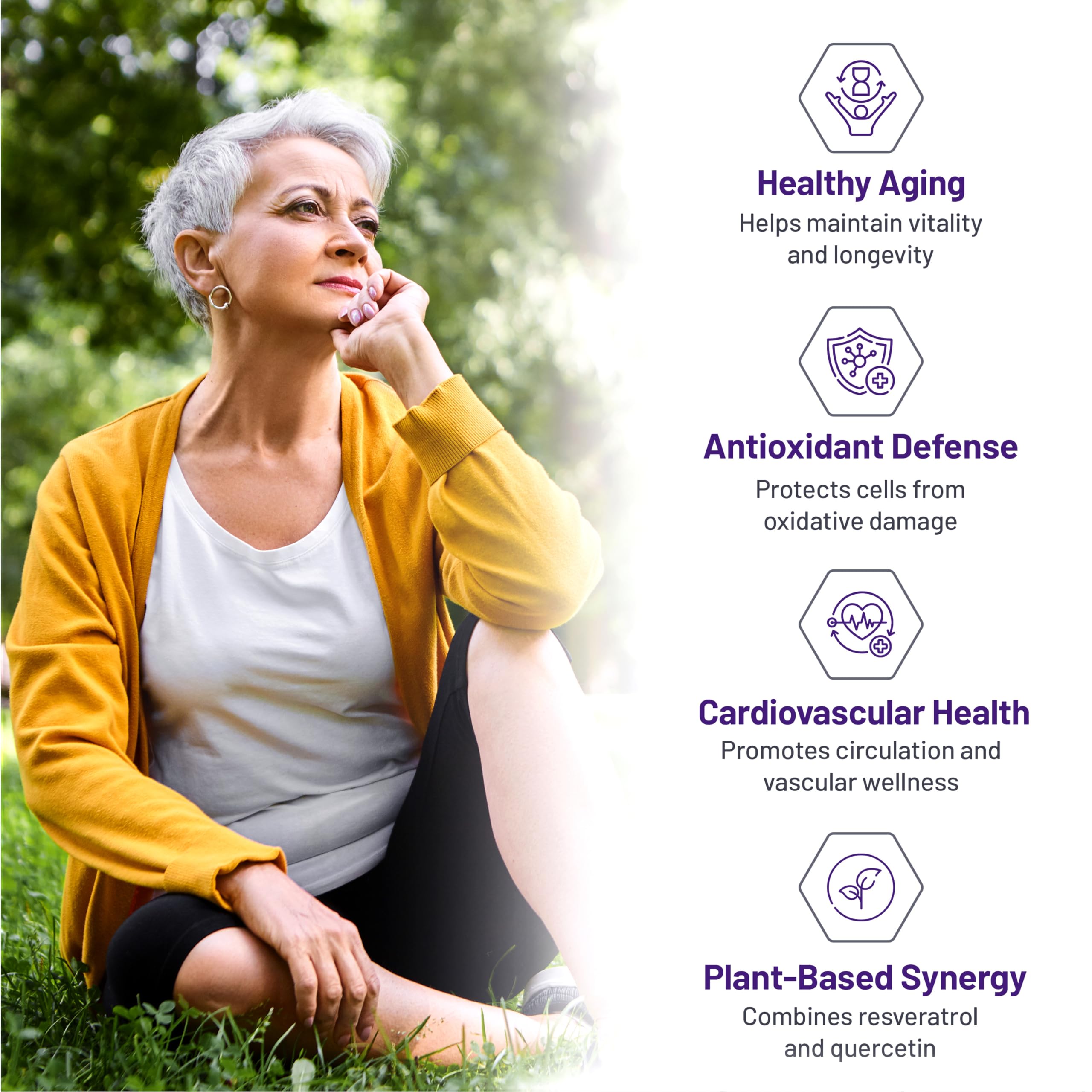 AOR Acta-Resveratrol 80mg, 90 Caps 90-Day Supply - Trans-Resveratrol Supplement with Quercetin - Vegan, Non-GMO & Gluten-Free Formula - Antioxidant Support - Promote Vitality, Natural Defense & Energy