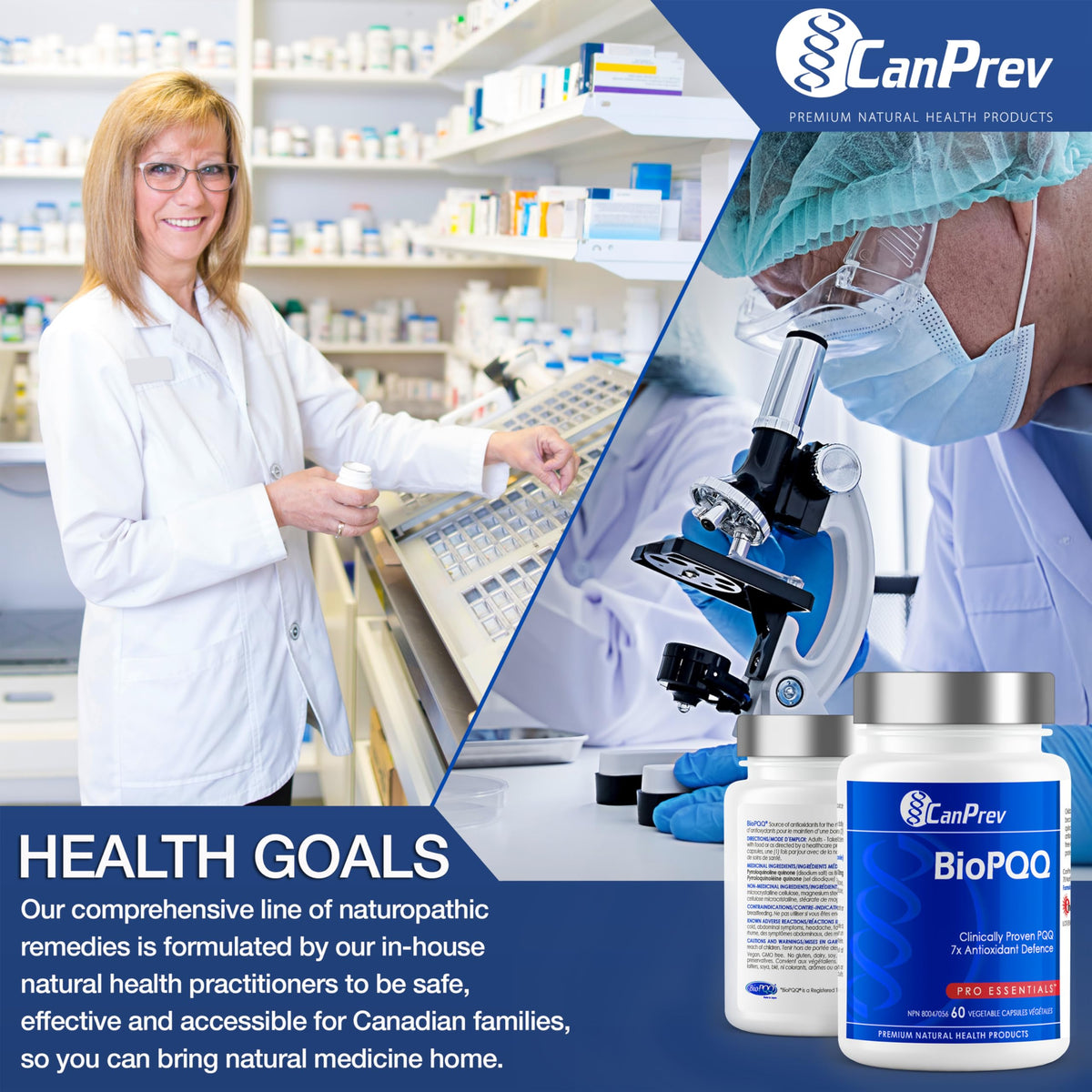 CanPrev BioPQQ Supplement, Vegan, Non-GMO, 10 mg, 60 Capsules