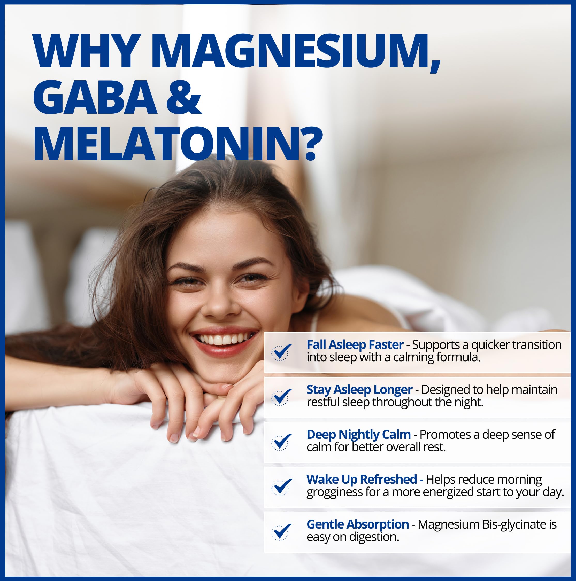 CanPrev Magnesium Bisglycinate Chelated + GABA & Melatonin, 120 Veg Caps, 120-Day Supply, Supports Restful Night, Muscle Function, Promote Relaxation & Balanced Sleep-Wake Cycle, Vegan, No GMO, Gluten