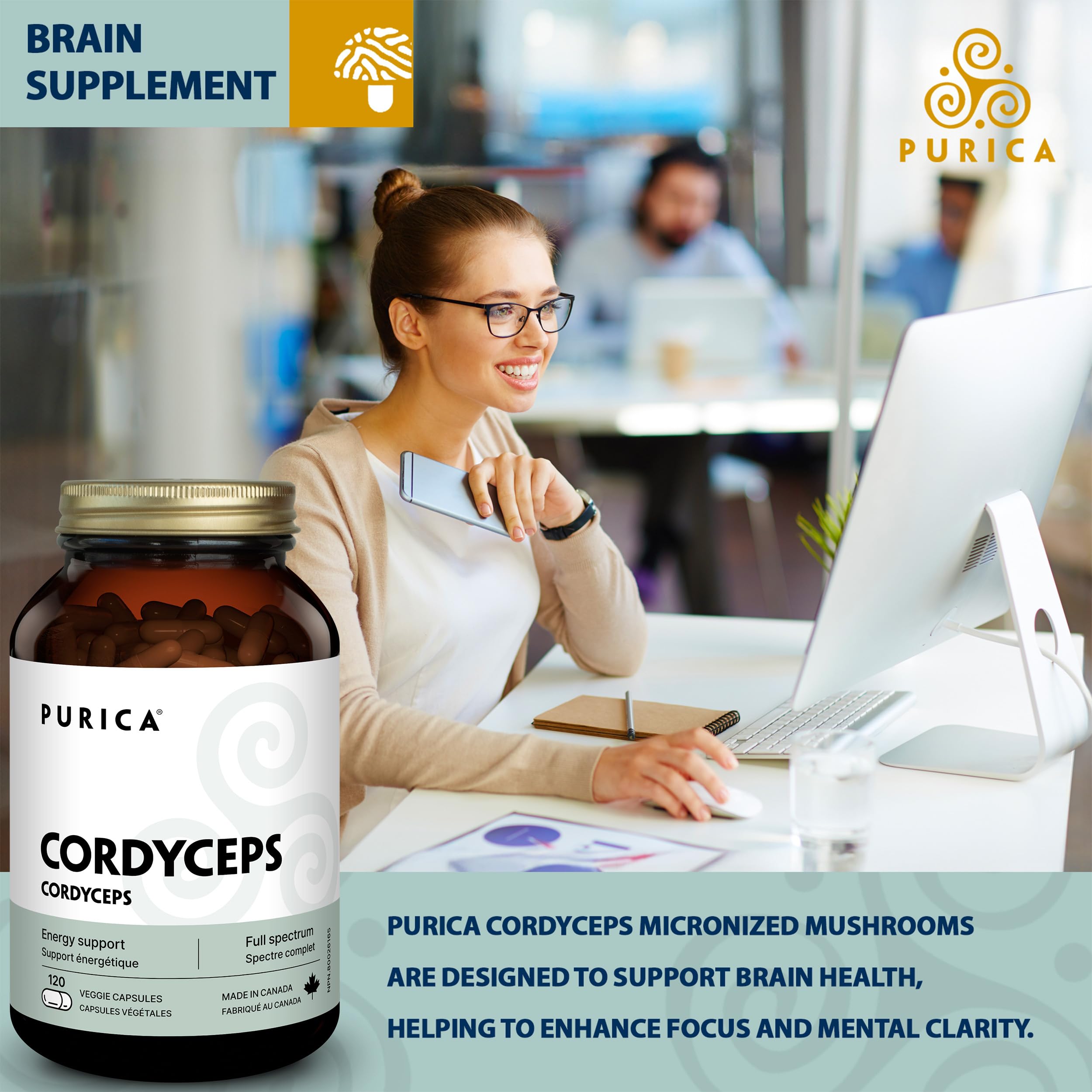 PURICA Cordyceps Champignons micronisés