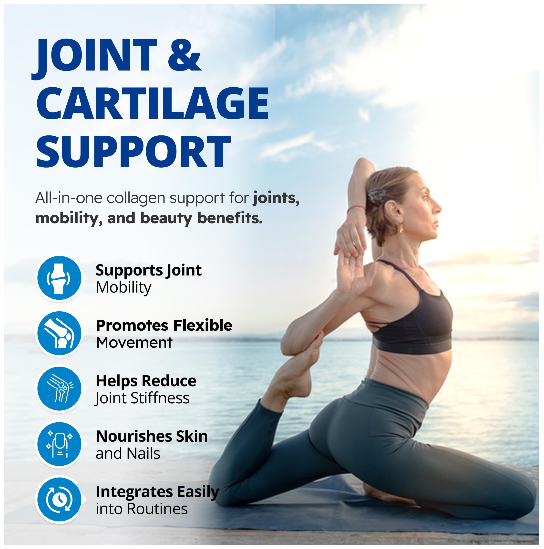 CanPrev Collagen Joint & Cartilage - 250g Powder - 50 Servings - Hydrolyzed Protein Peptides Types I & III for Joint, Bone, Skin & Nail Support - Paleo/Keto, Gluten Free, GMO Free