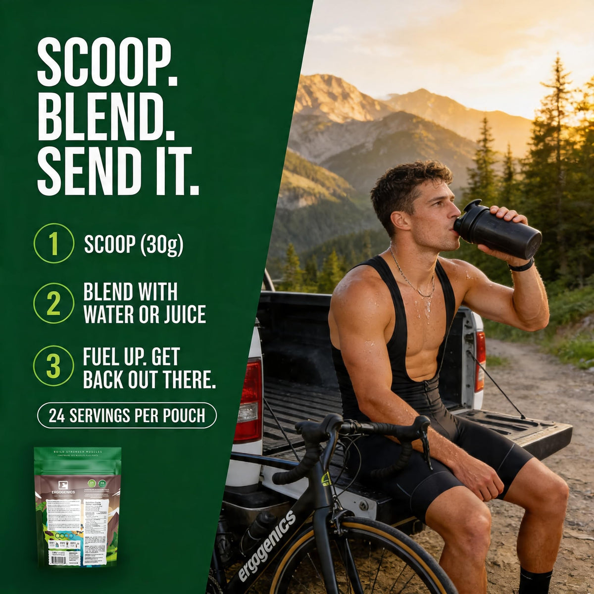 Ergogenics Nutrition Plant Protein +Greens