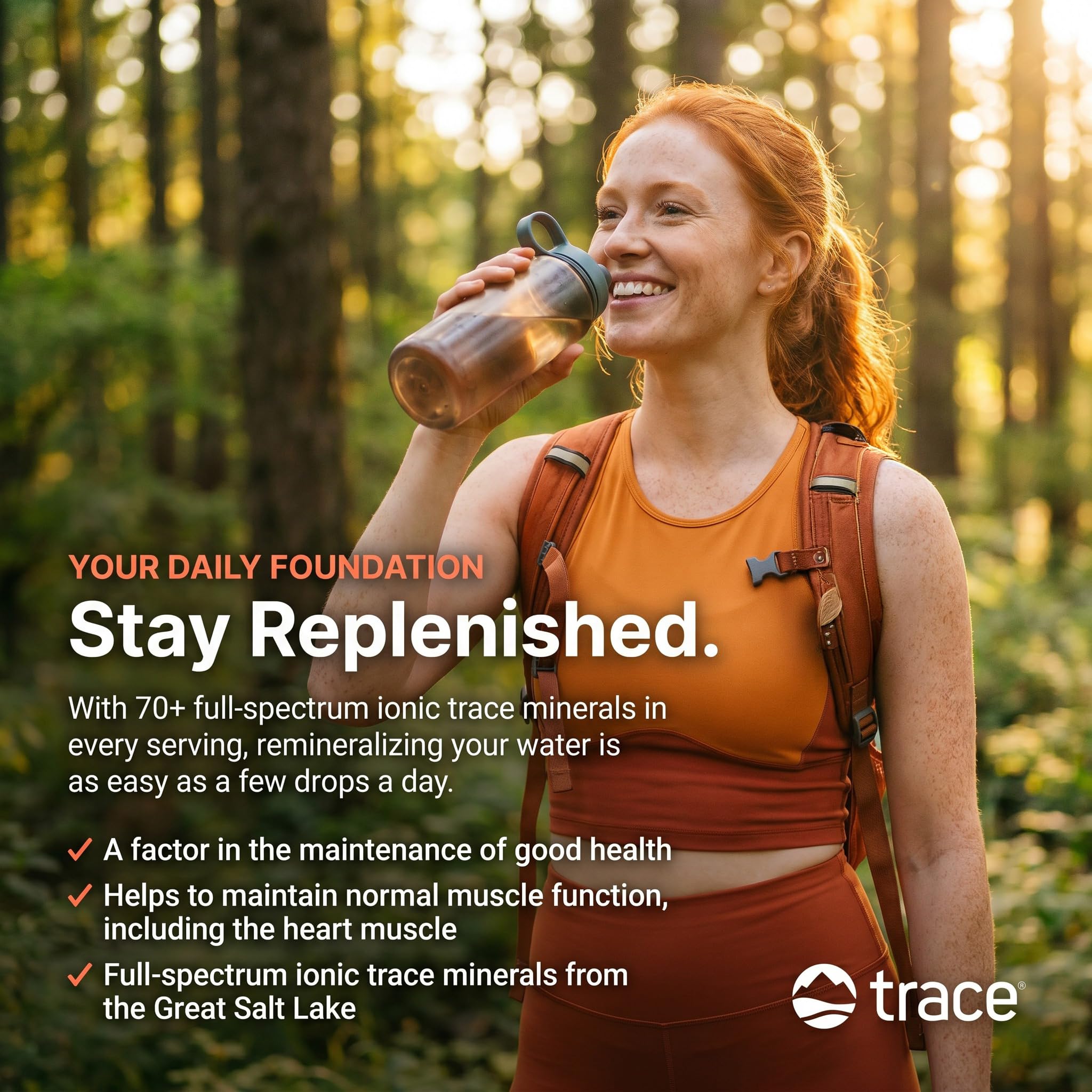 Trace Minerals ConcenTrace Drops | 240 ML, 96 Day Supply | Full Spectrum Minerals | Ionic Liquid Magnesium, Chloride, Potassium | Low Sodium | Energy, Electrolytes, Hydration