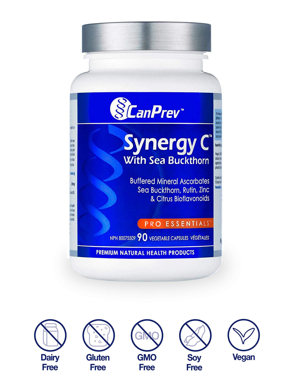 CanPrev Synergy C Buffered Vitamin C Capsules, 90 Capsules, 45 Day Supply