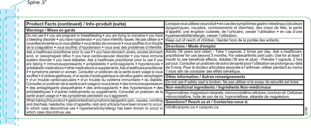 CanPrev Andrographis Paniculata 150mg Plus PureWay-C Vitamin C 60 Capsules