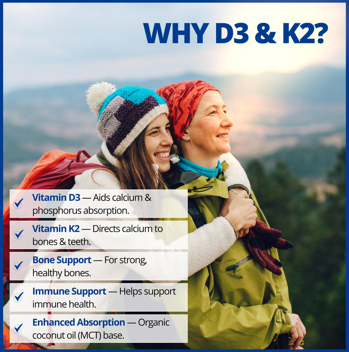 CanPrev Vitamin D3 K2 Softgels, 1000 IU D3, 120 mcg K2, 120 Day Supply