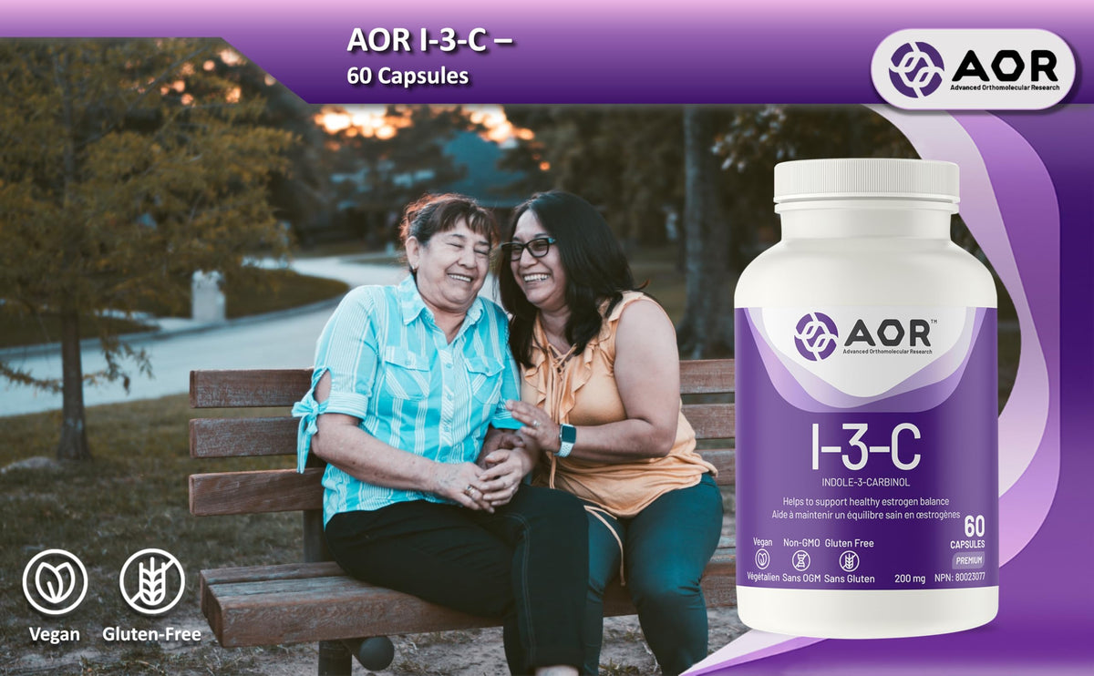 AOR Indole-3-Carbinol Capsules, I-3-C, 200 mg, Vegan, Non-GMO, 60 Capsules