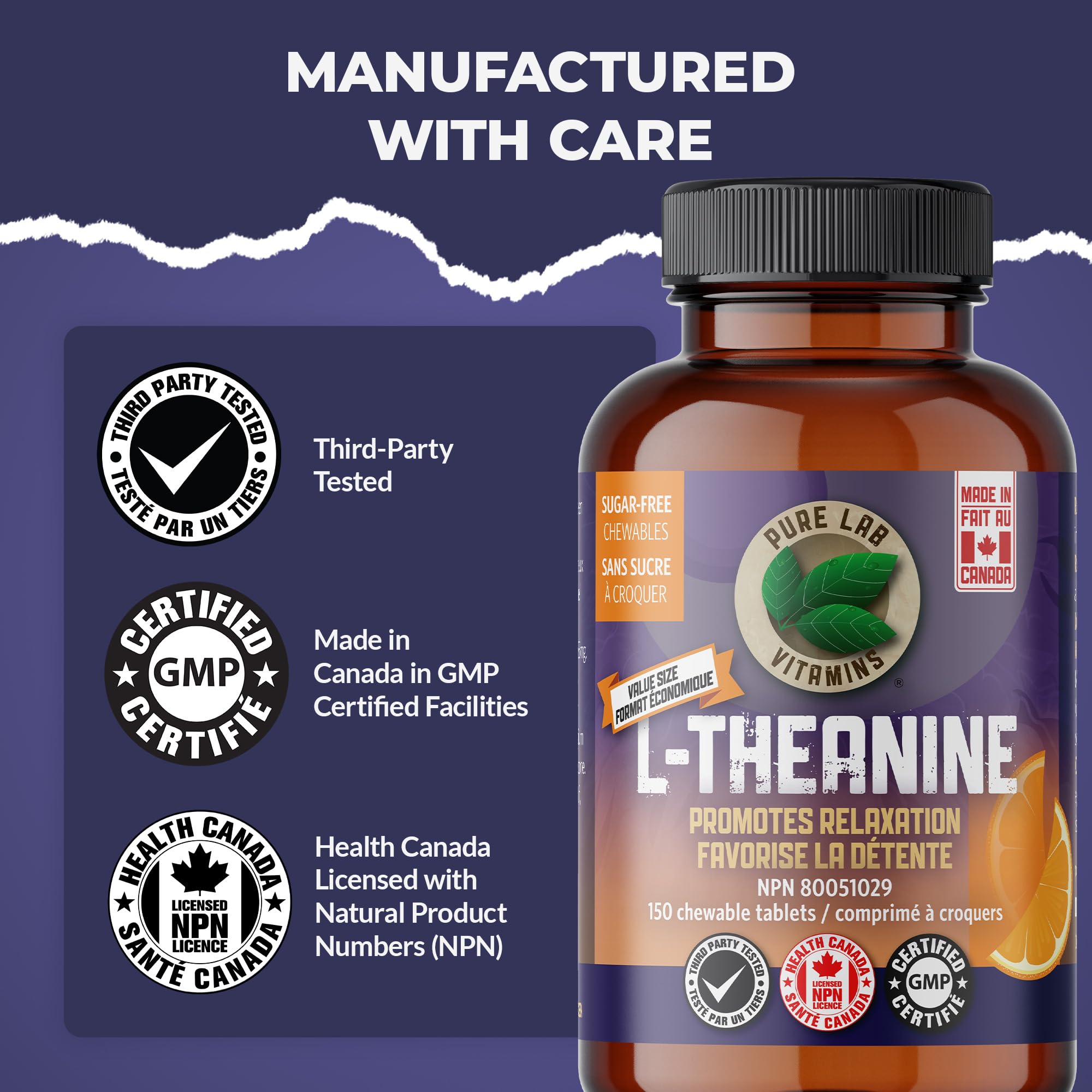 Pure Lab Vitamins - L-Théanine 125mg