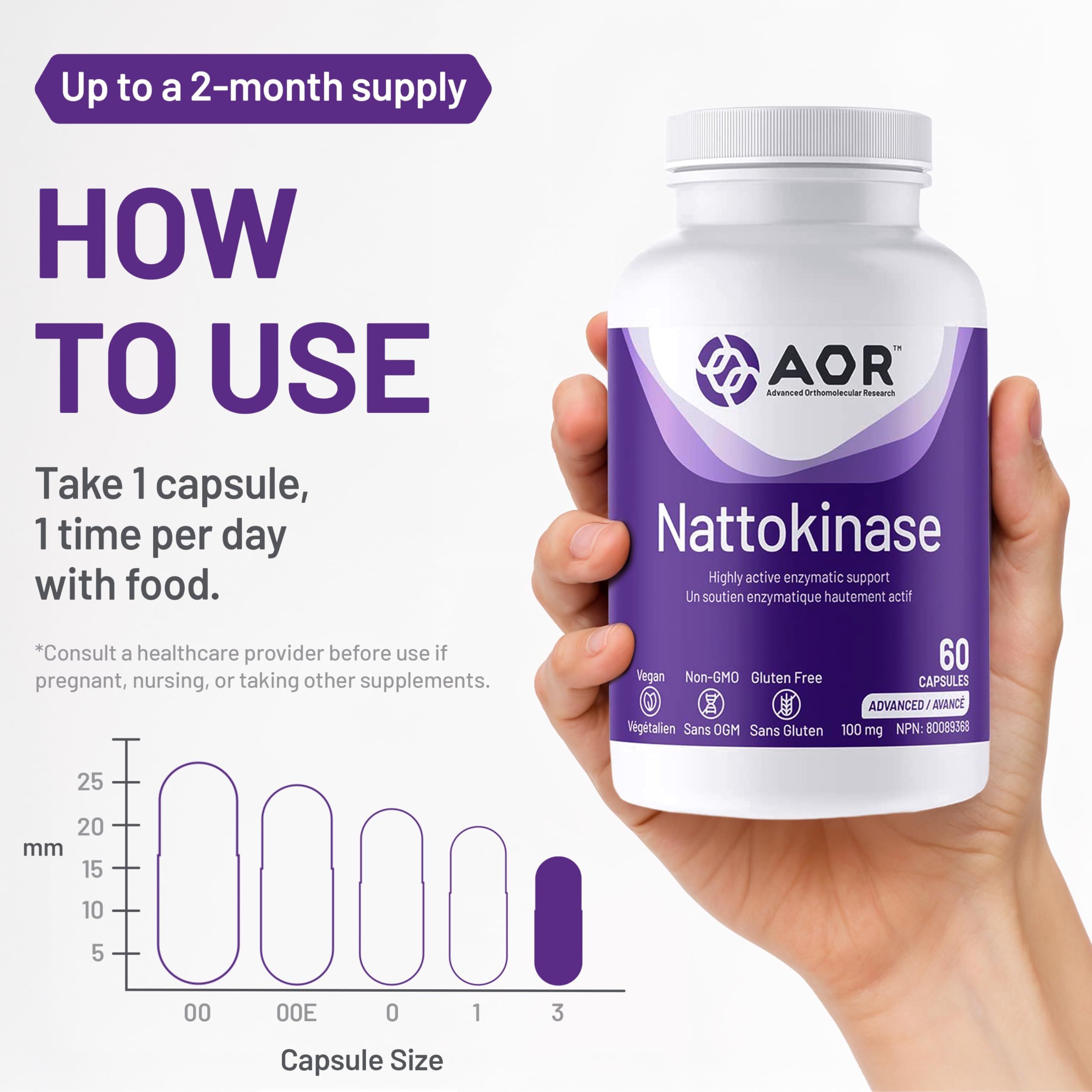 AOR Recherche orthomoléculaire avancée - Nattokinase