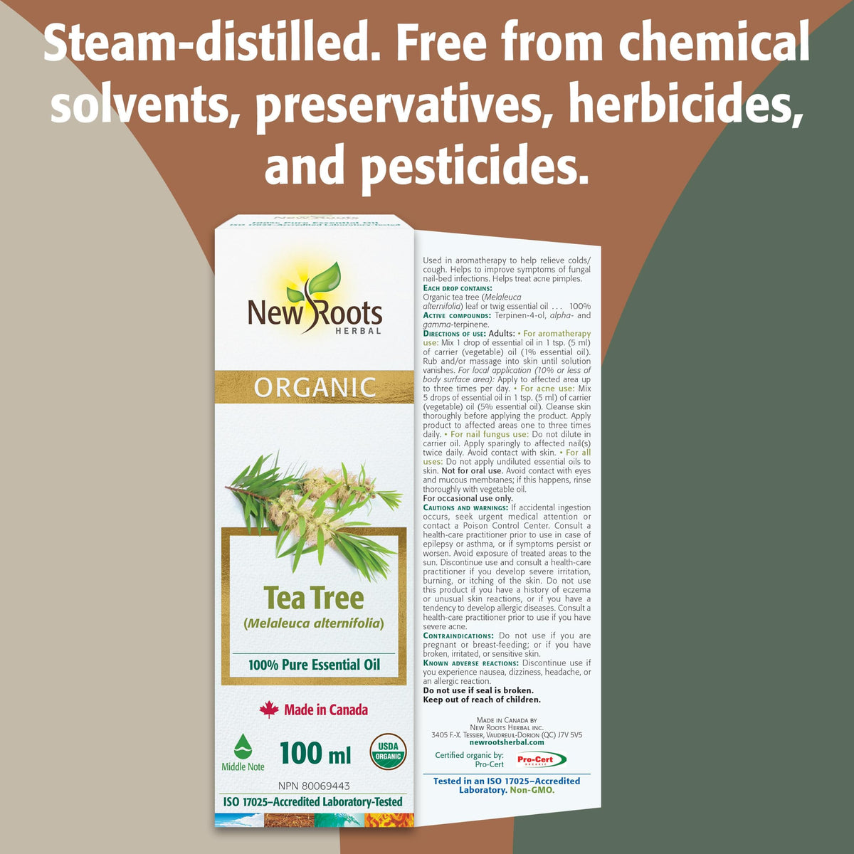 New Roots Herbal - Organic Tea Tree Essential Oil