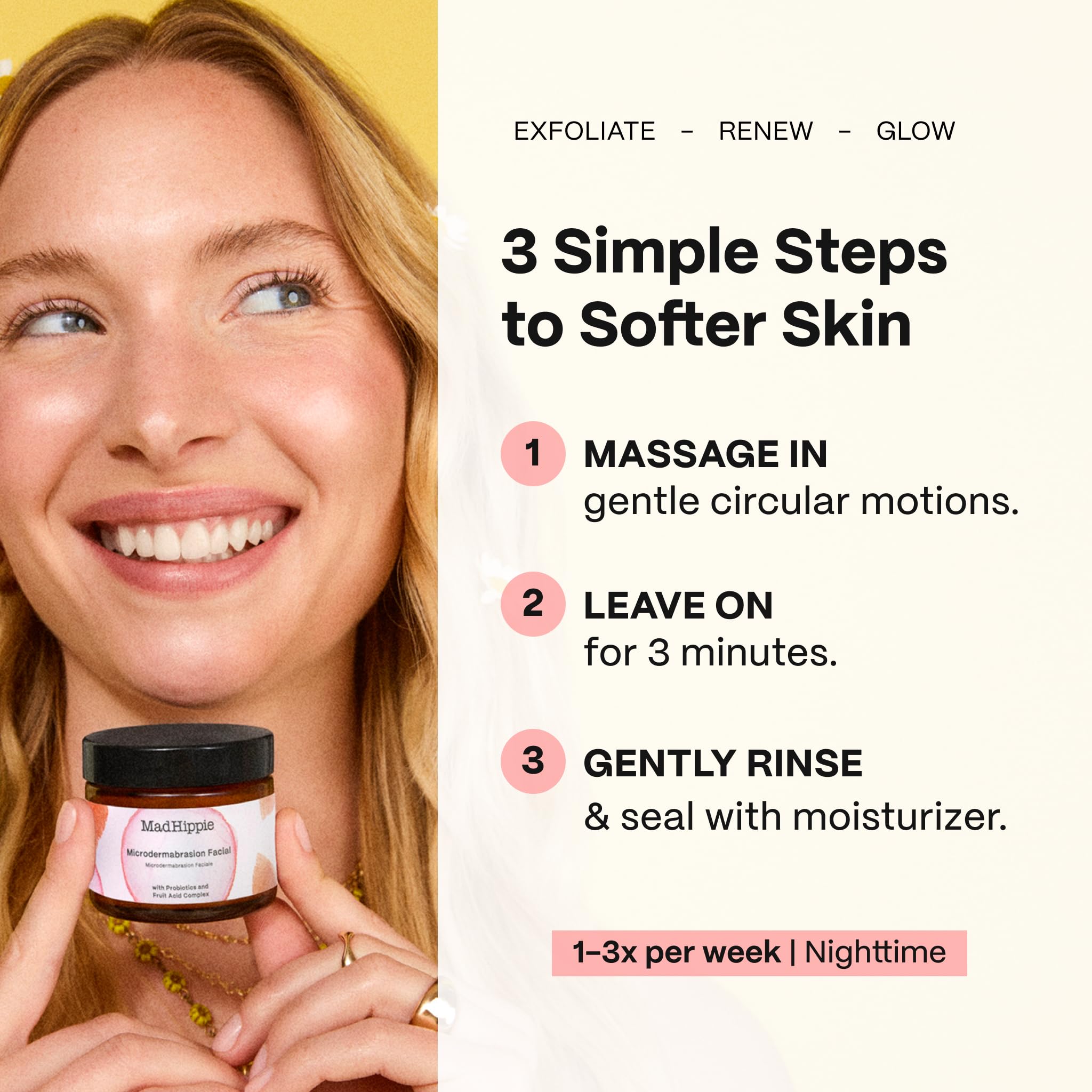 Soin du visage Microdermabrasion par Mad Hippie unisexe - Exfoliant 60 g
