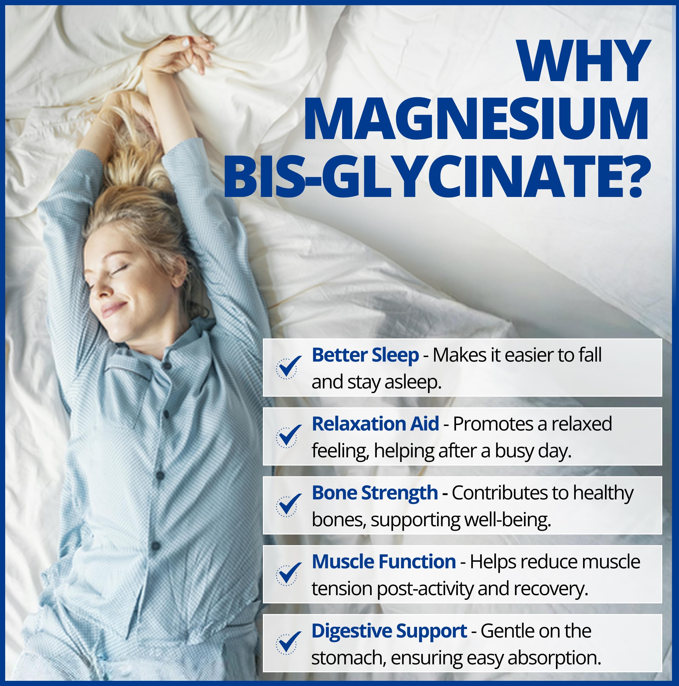 CanPrev - Bisglycinate de magnésium pur 200mg (Doux) | Supplément complexe de chélate élémentaire | Idéal pour les os, les articulations, la digestion, la constipation et un meilleur sommeil | Végétalien