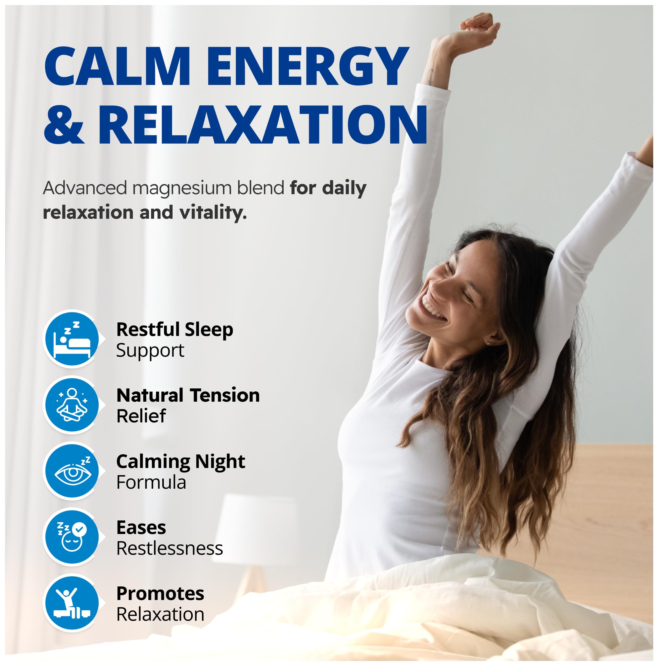 CanPrev Bisglycinate de magnésium + Ashwagandha, 90 capsules, 30 jours – Supplément de capsules de vitamines B5, B6 et C – Idéal pour retrouver le calme mental, réduire l'irritabilité et améliorer la concentration – Végétalien et sans OGM