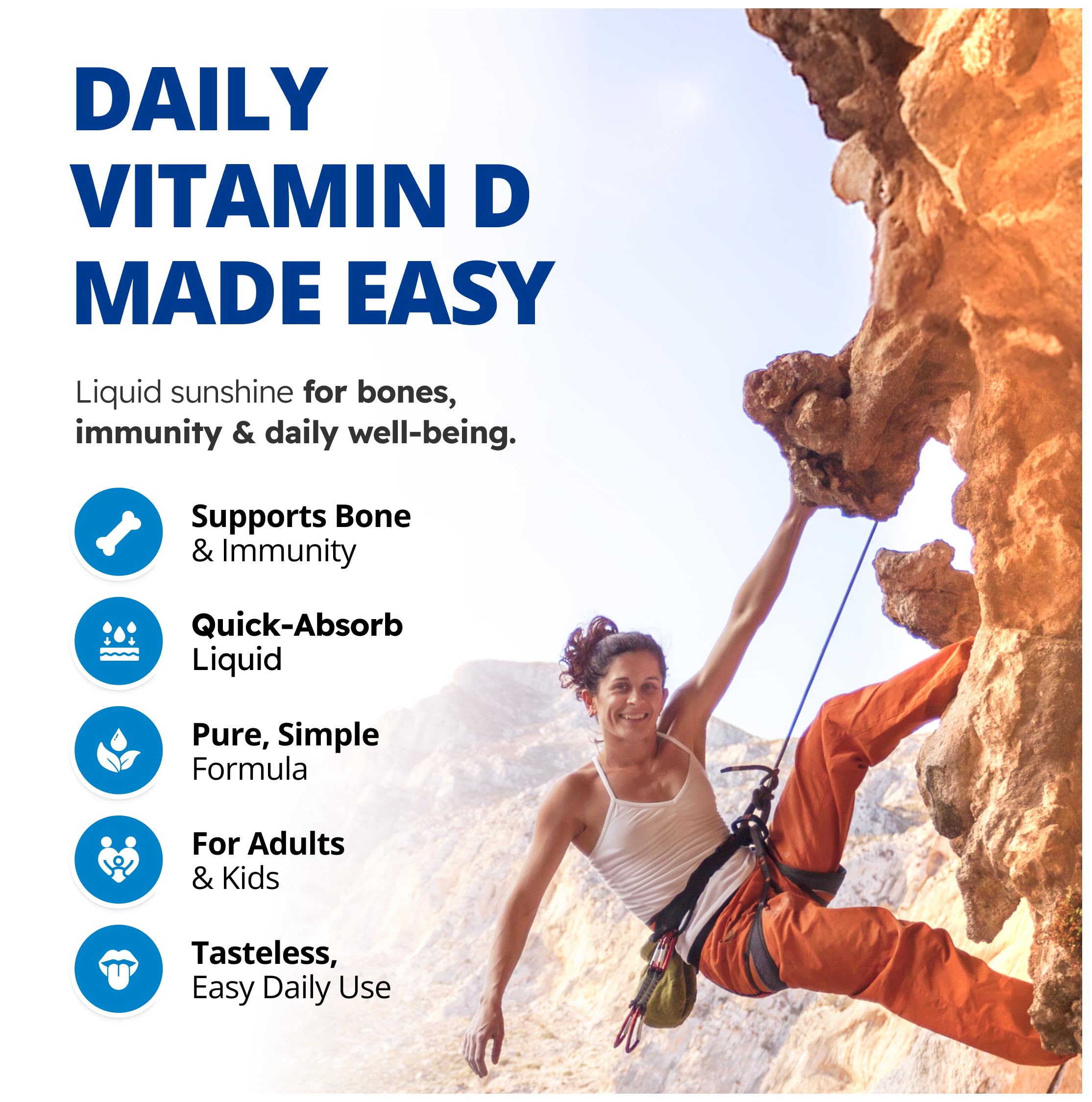 CanPrev Vitamin D3 Liquid Drops 1,000 IU (25mcg), 15ml 300-Day Supply - Plant-Based D3 with MCT Oil - Helps Maintain Strong Bones and Teeth, Liquid Vitamin D for Daily Wellness and Calcium Support