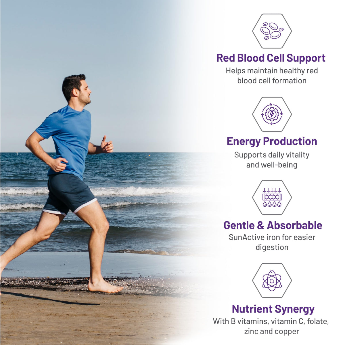 AOR Iron Supplements, Ortho Iron, 30 mg, 60 Capsules, 60 Day Supply