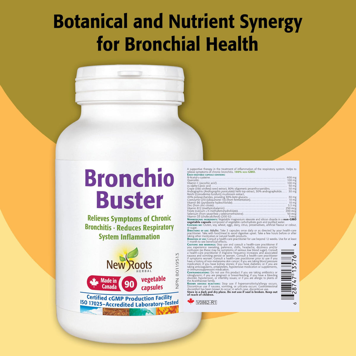 New Roots Herbal - Bronchio Buster - 90 Veg Capsules