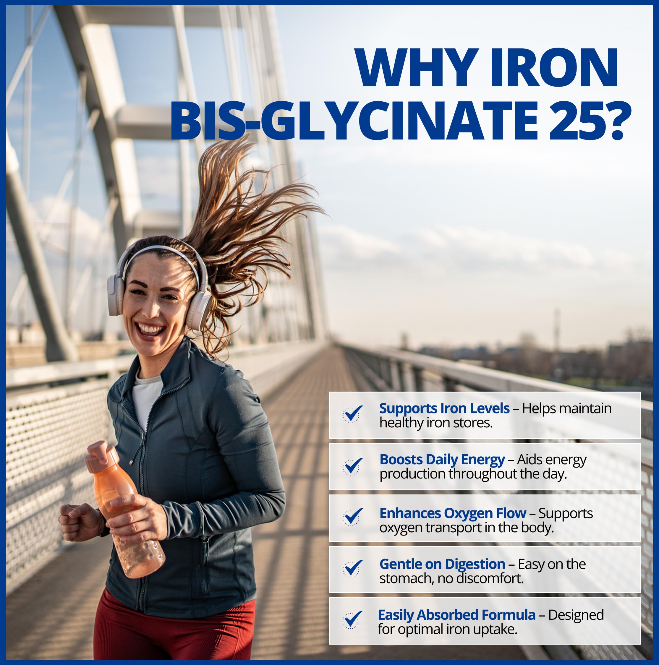 CanPrev Fer Bisglycinate 25, 120 gélules végétales — Approvisionnement de 120 jours — Supplément de fer chélaté végétalien et sans OGM — 25 mg de fer élémentaire pur — Conçu pour le confort et la facilité digestive — Favorise une absorption efficace