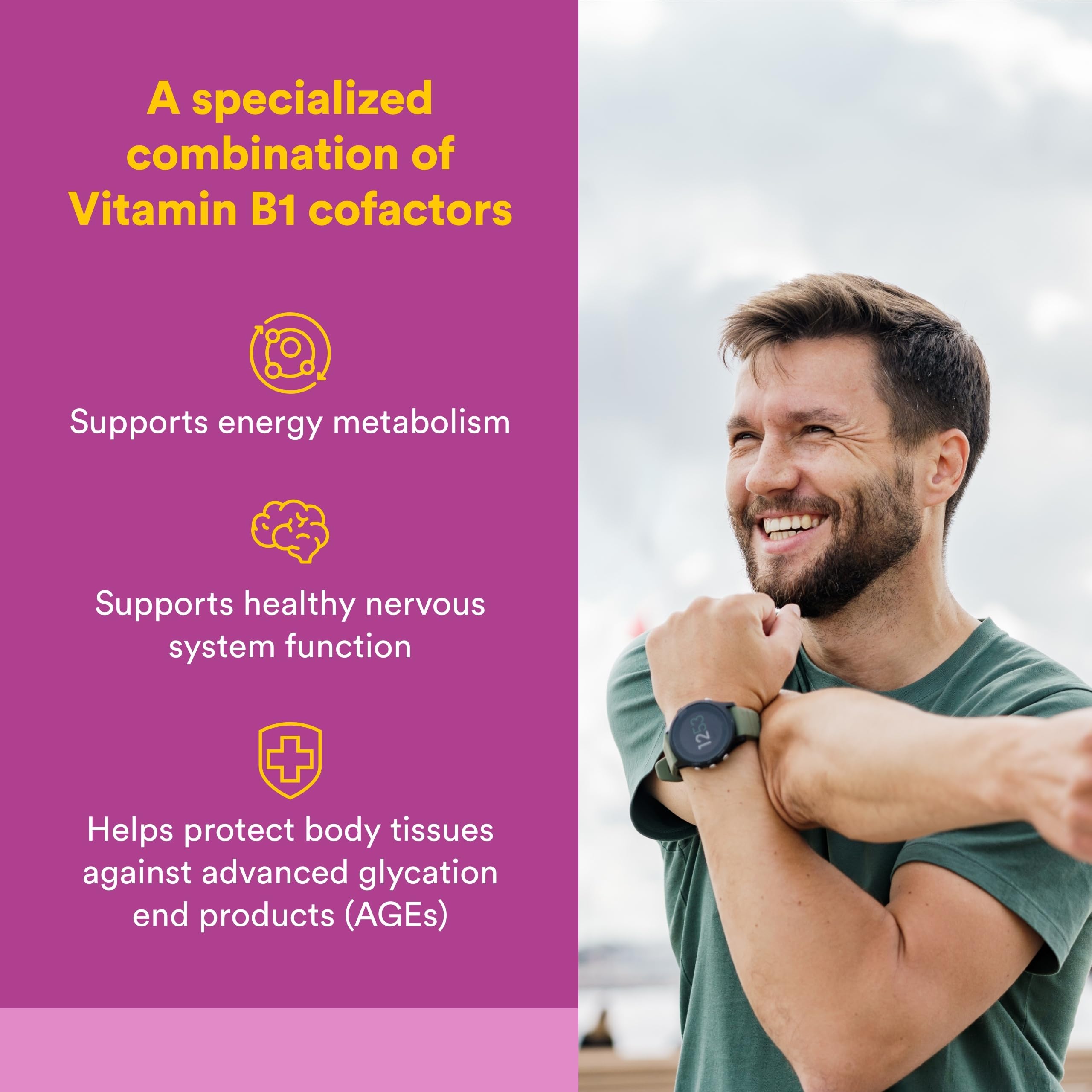 Natural Factors BioCoenzymated Benfotiamine B1 150 mg plus Thiamine Diphosphate, 30 capsules