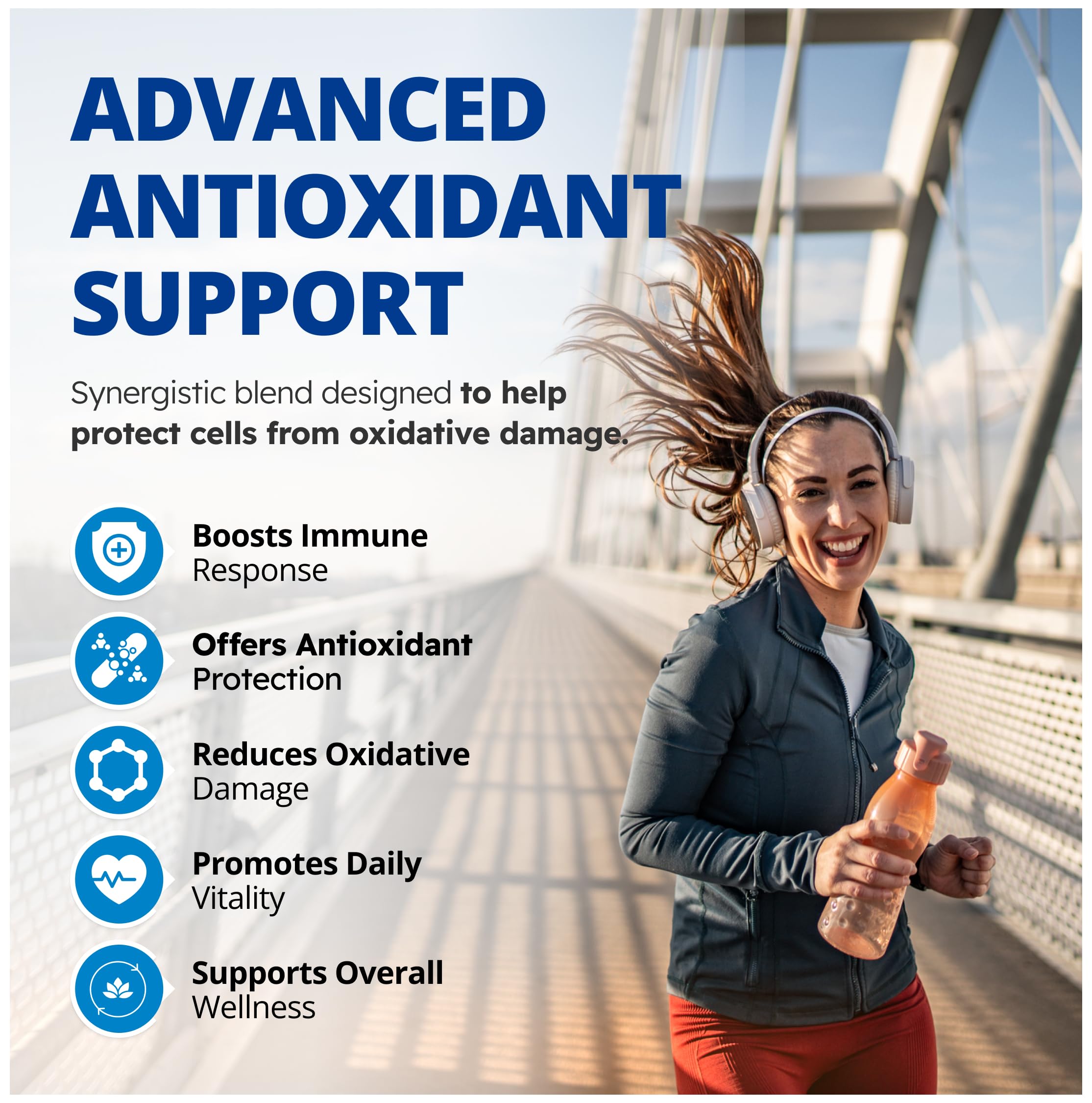 CanPrev Antioxidant Network, 60 V-Caps 60-Day Supply with Coenzyme Q10 100mg NAC, Vitamin E Complex, ALA, Green Tea Extract, Zinc and Selenium - Supports Energy, Cellular Health and Overall Vitality
