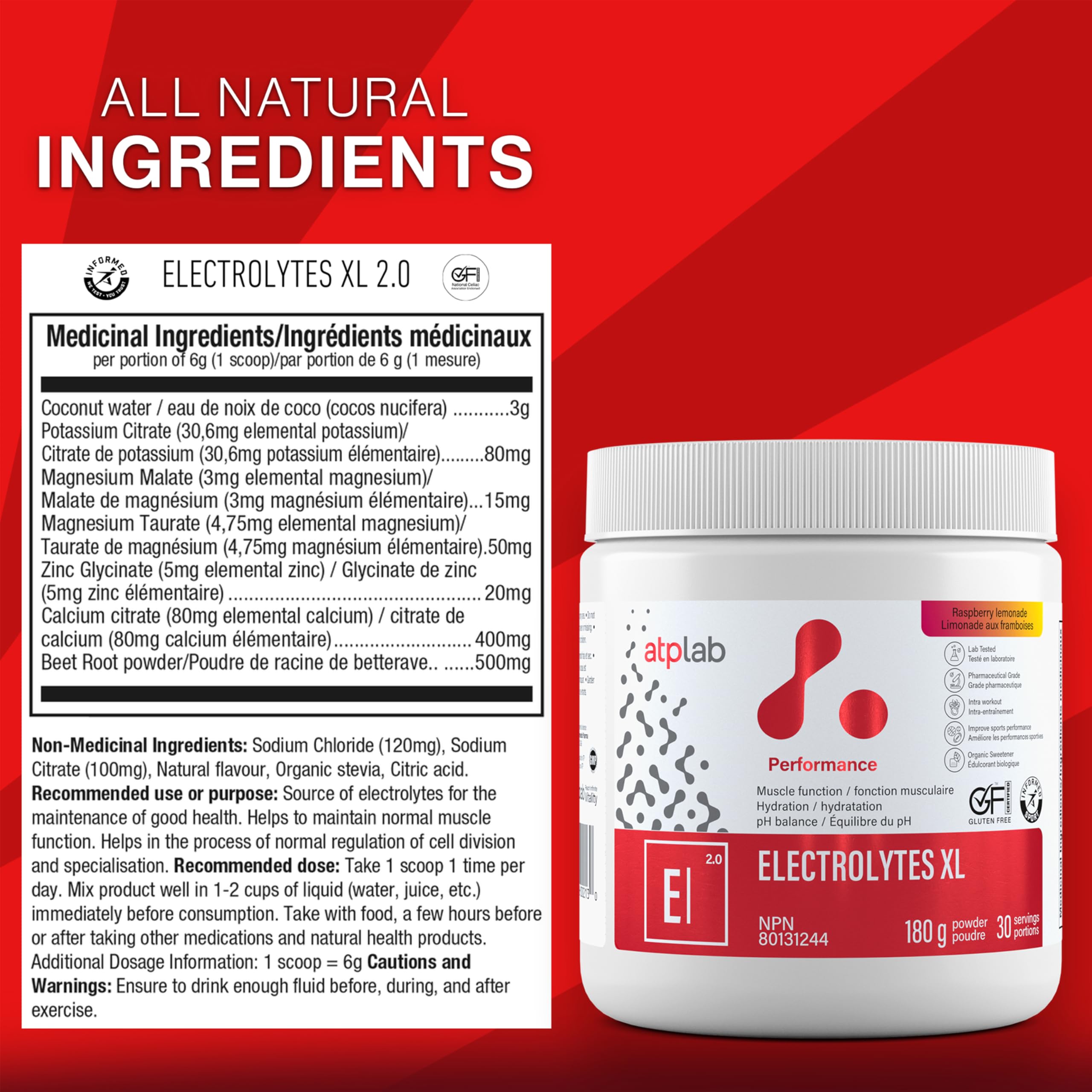 ATP LAB - Électrolytes XL - 180g