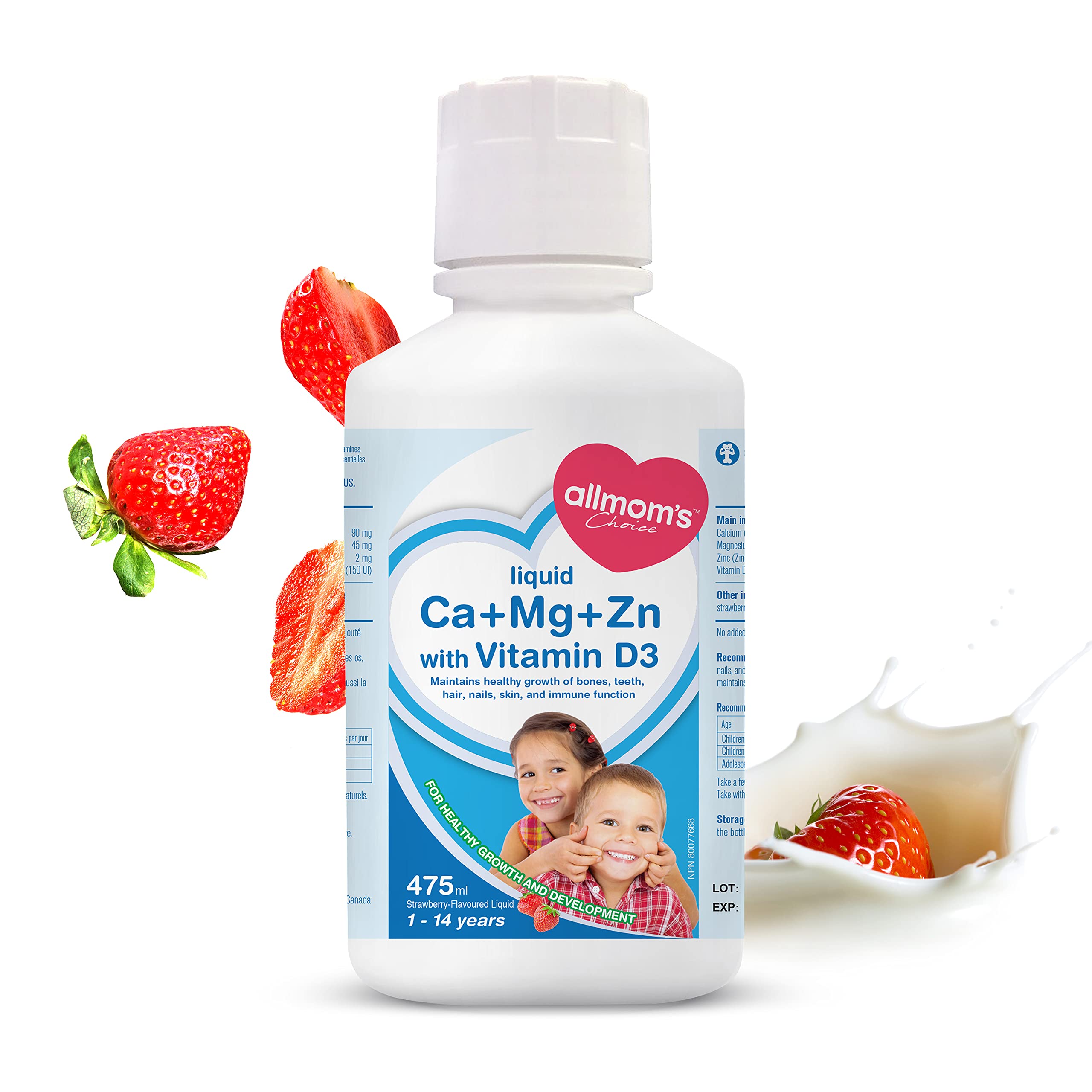 AllMom's Choice Ca + Mg + Zn with Vitamin D3