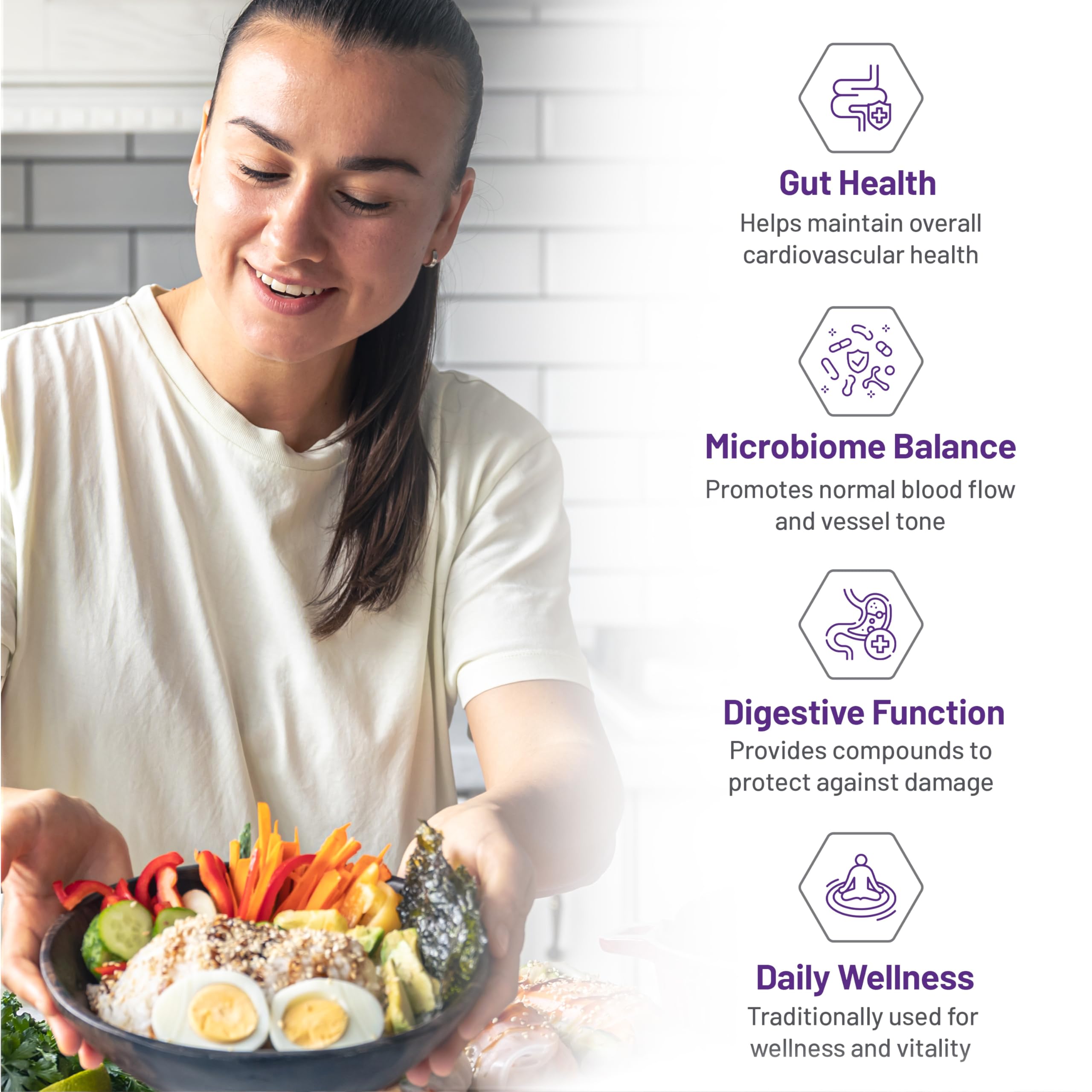 AOR Postbiotic Boost 60 gélules, 60 jours d'approvisionnement - Formule postbiotique avancée avec BPL1, favorise un mode de vie équilibré, contient du Bifidobacterium lactis CECT8145, soutient le confort digestif, végétalien, sans OGM