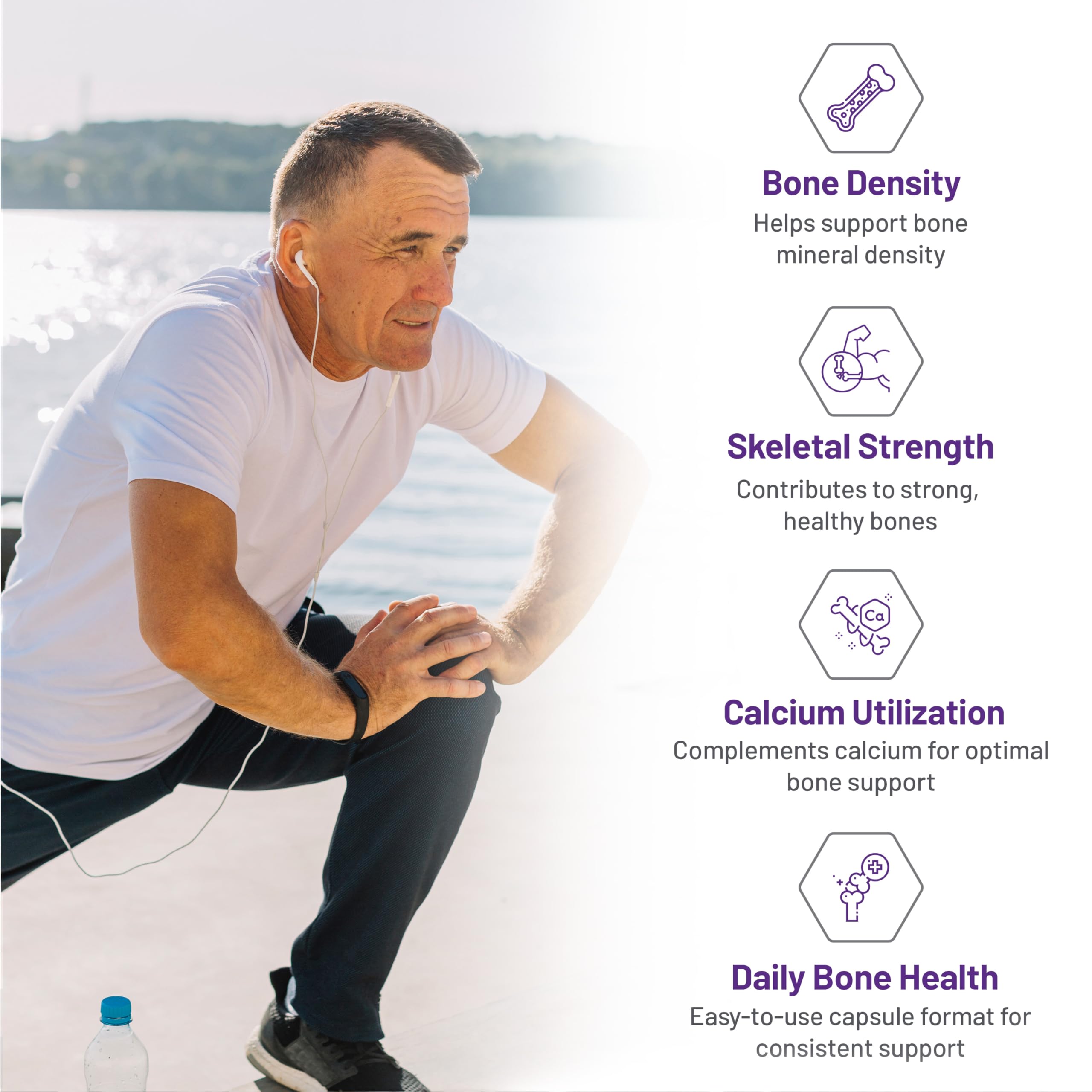 AOR - Strontium Support II 341 mg, 60 gélules - Supplément pour la guérison des fractures osseuses - Le Strontium renforce la solidité des os - Supplément de strontium - Supplément pour la santé osseuse - Citrate de strontium