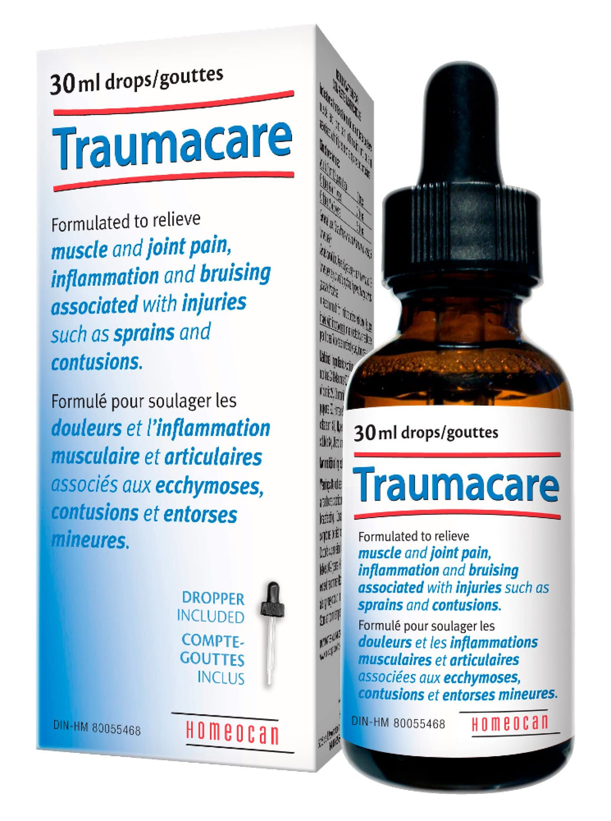 Homeocan Traumacare Drops 30ml - Arnica Montana Homeopathic Formula for Comforting Muscles & Joints – Supports Natural Recovery from Everyday Bumps, Strains & Stiffness – Easy-to-Use Dropper Included